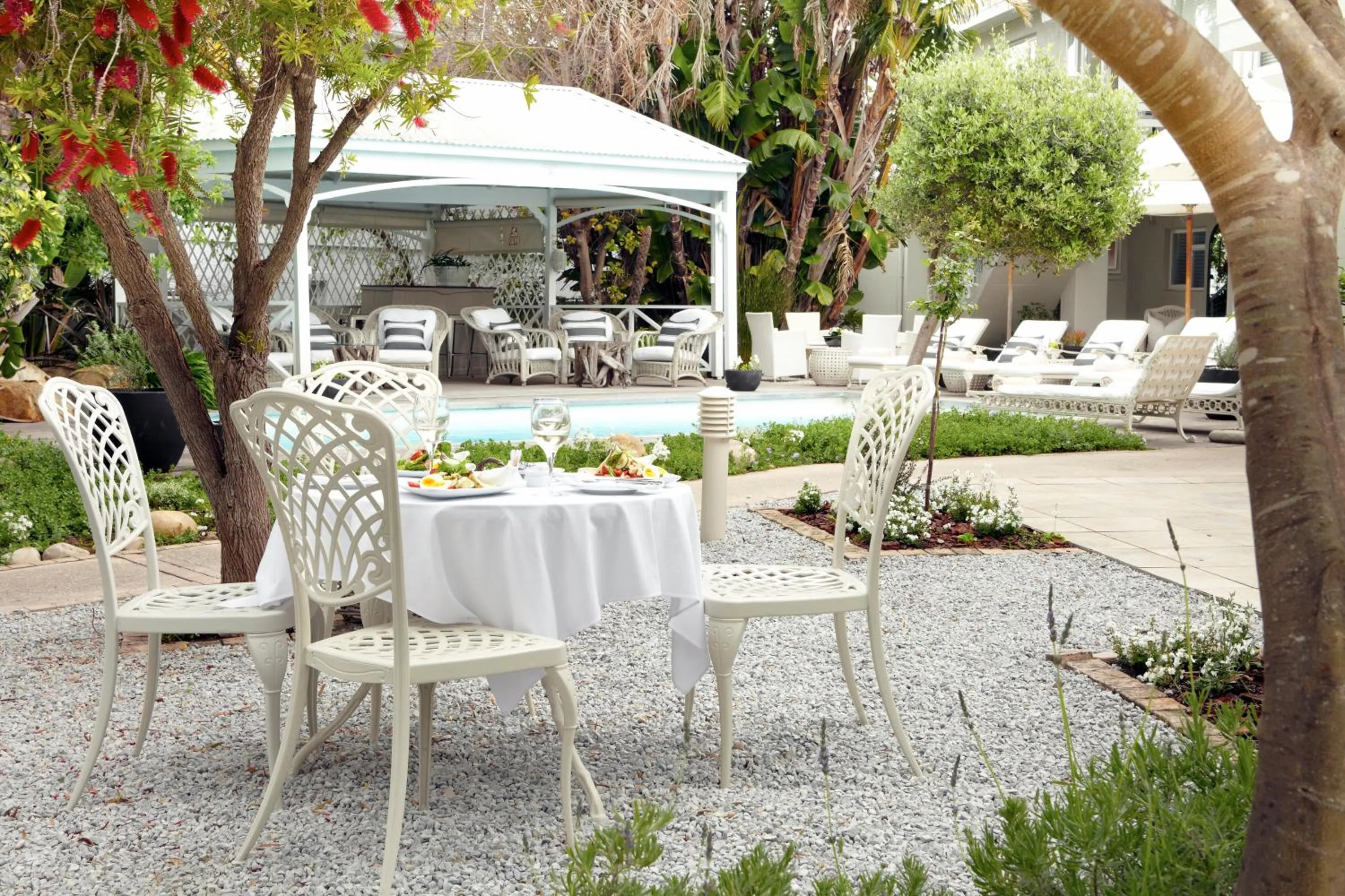 Patio in Leisure Isle Lodge
