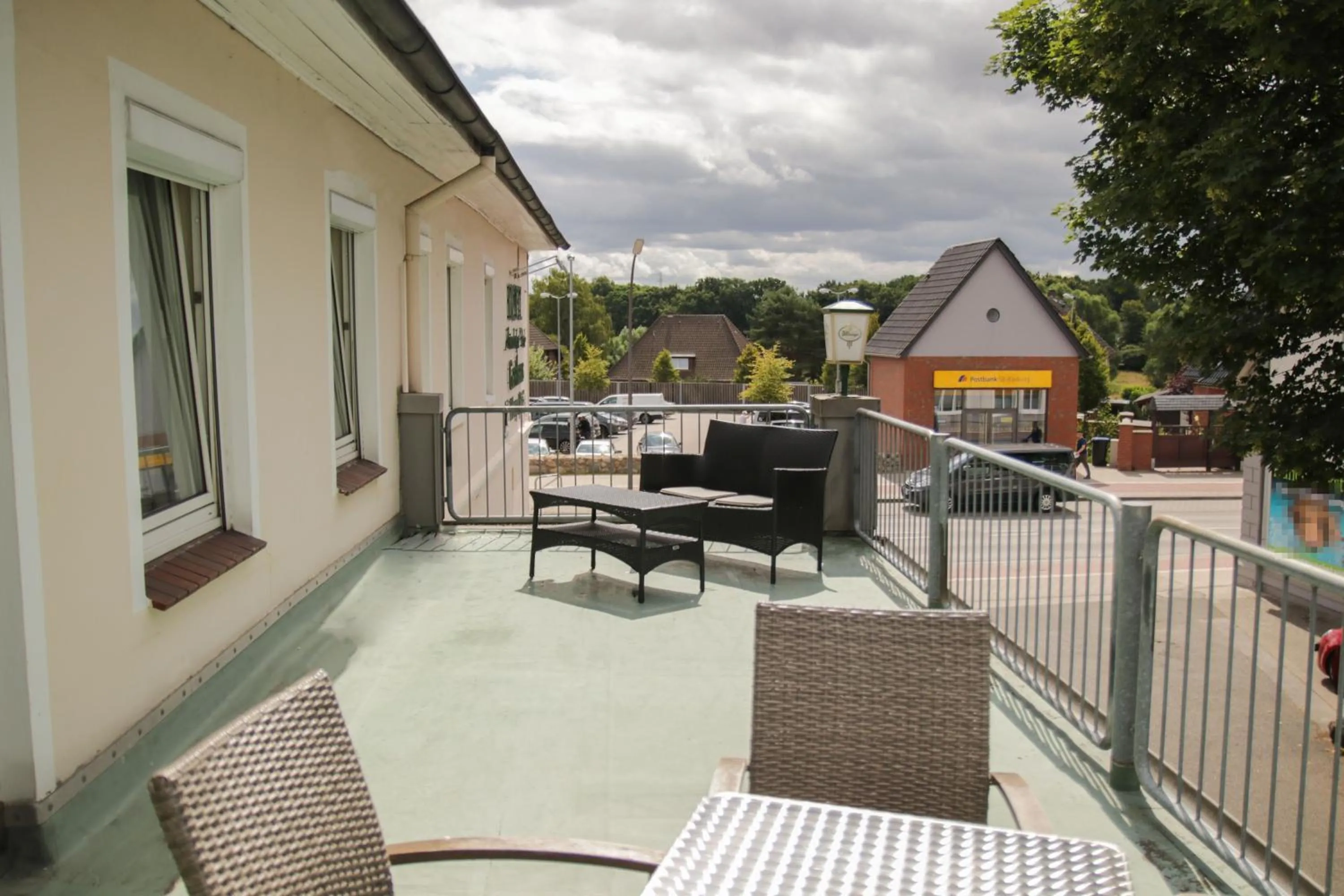 Balcony/Terrace in Hotel Meiendorfer Park free parking