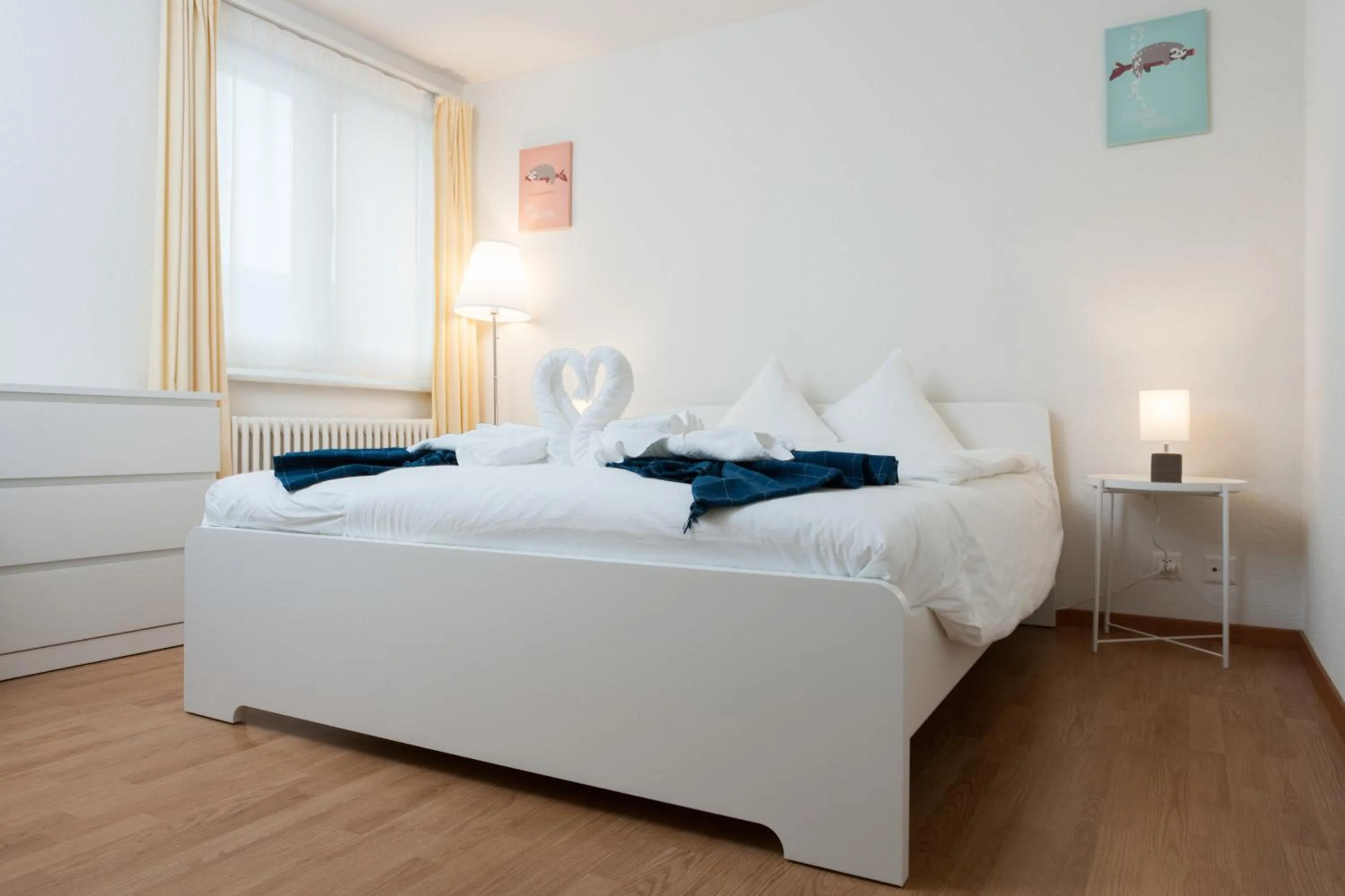 Bed in Galaxy Apartments Lucerne