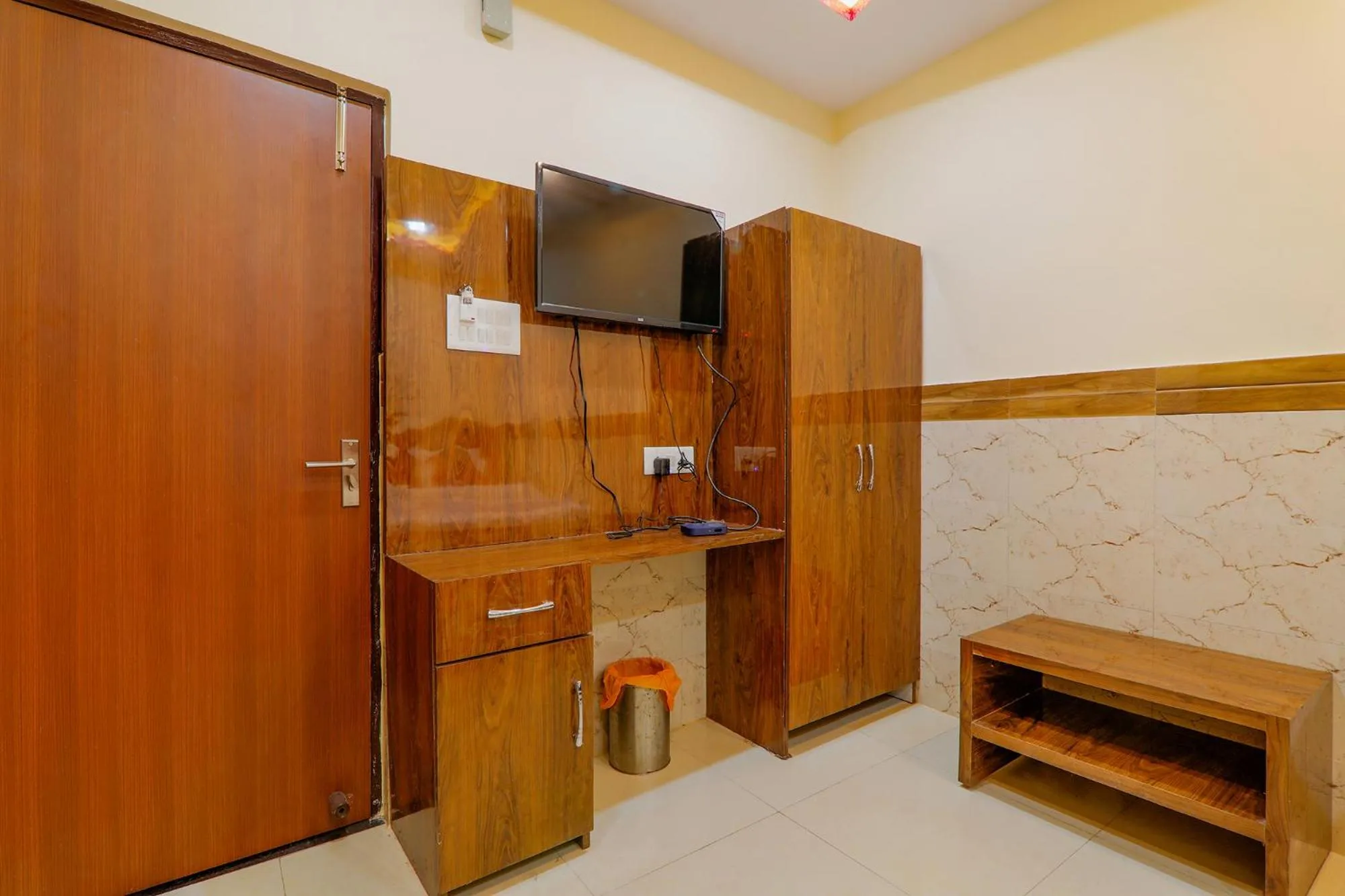 Bed in FabHotel Shree Galaxy