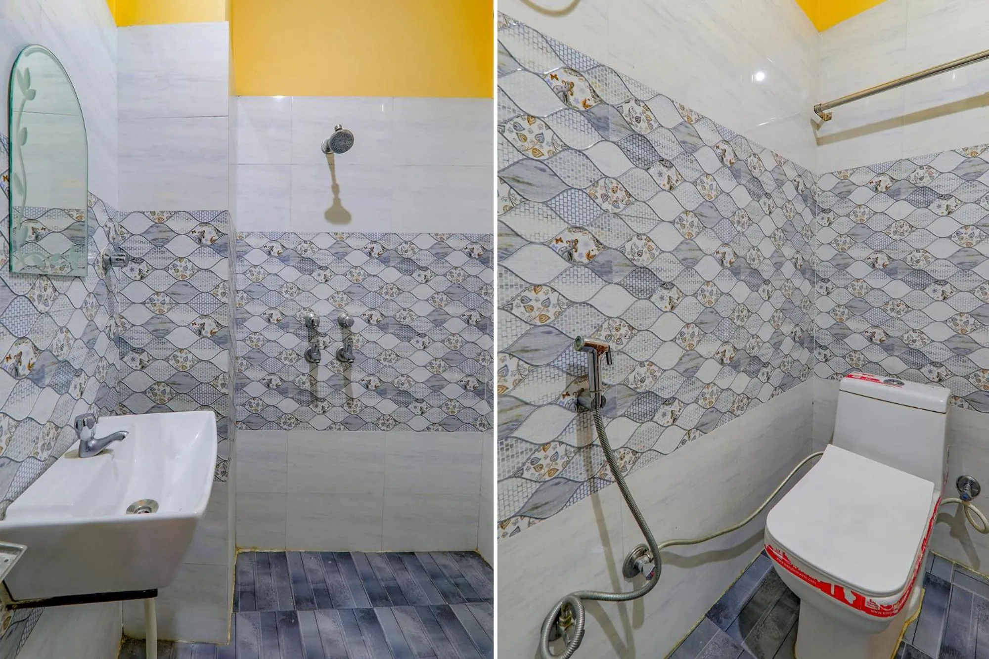 Bathroom in FabHotel Shree Galaxy