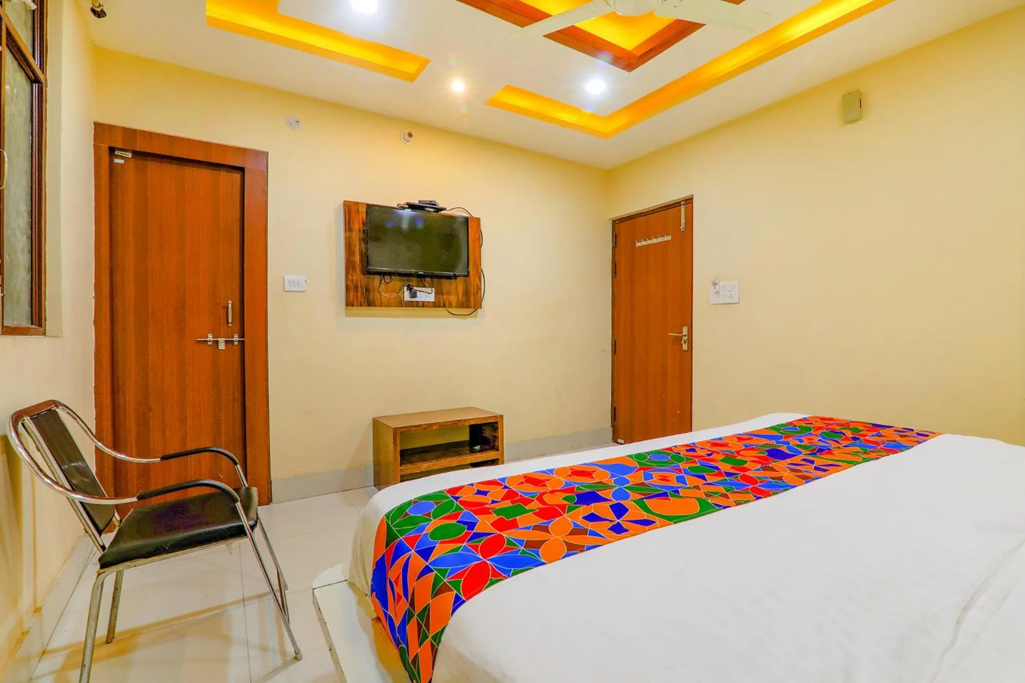 Bed in FabHotel Shree Galaxy