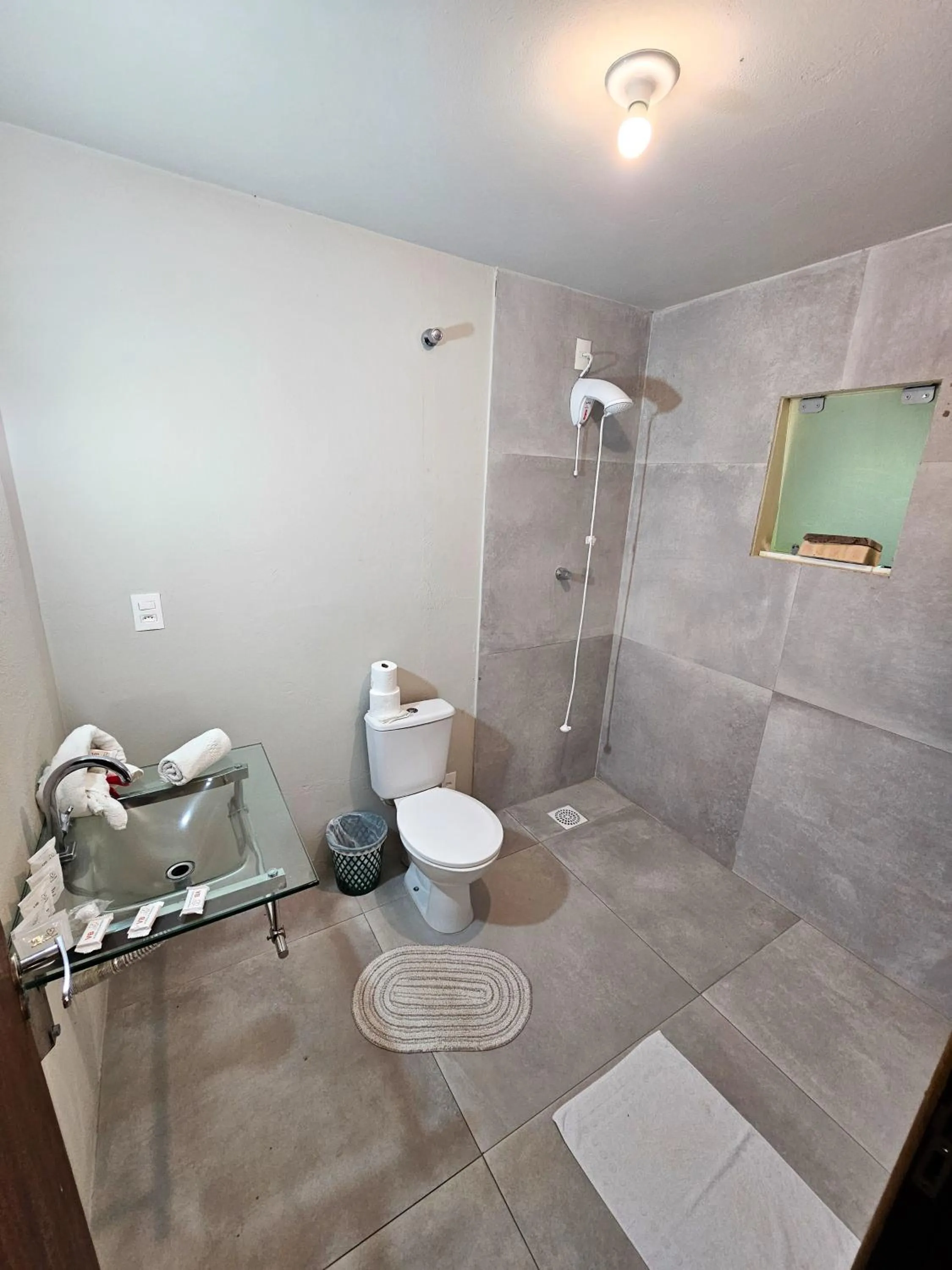 Shower in Pousada Sítio Olho D'Água