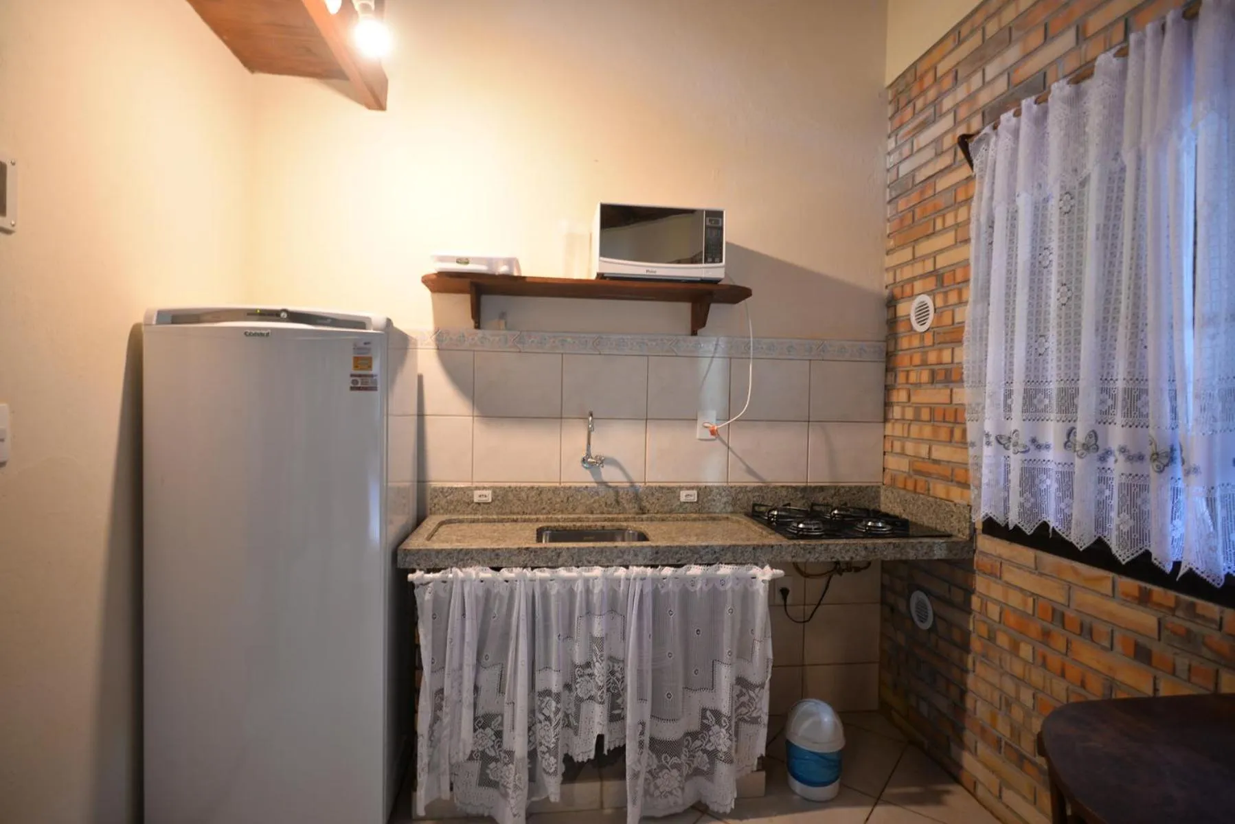 Kitchen or kitchenette in Pousada Sítio Olho D'Água