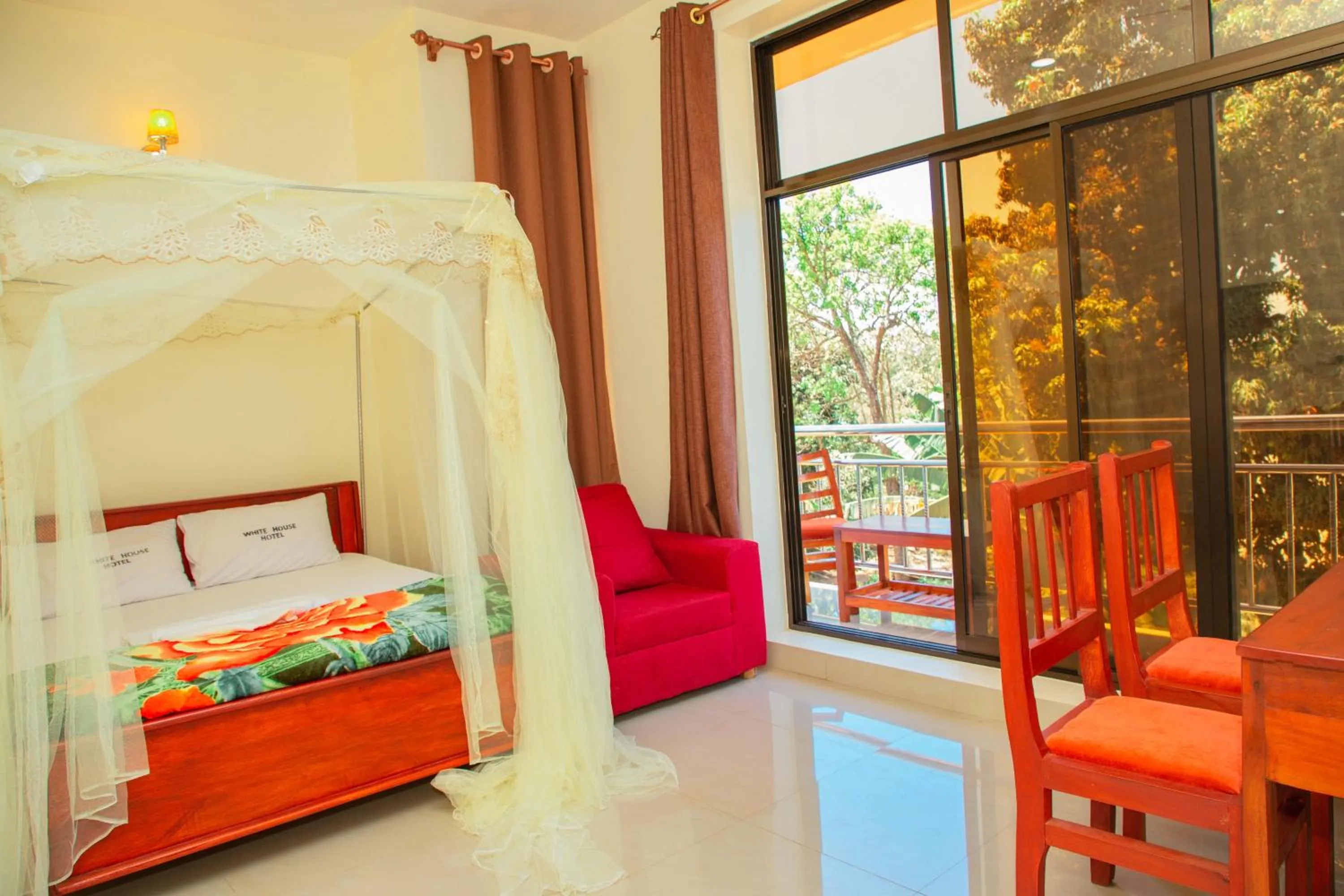 Bed in Kilimanjaro White House Hotel