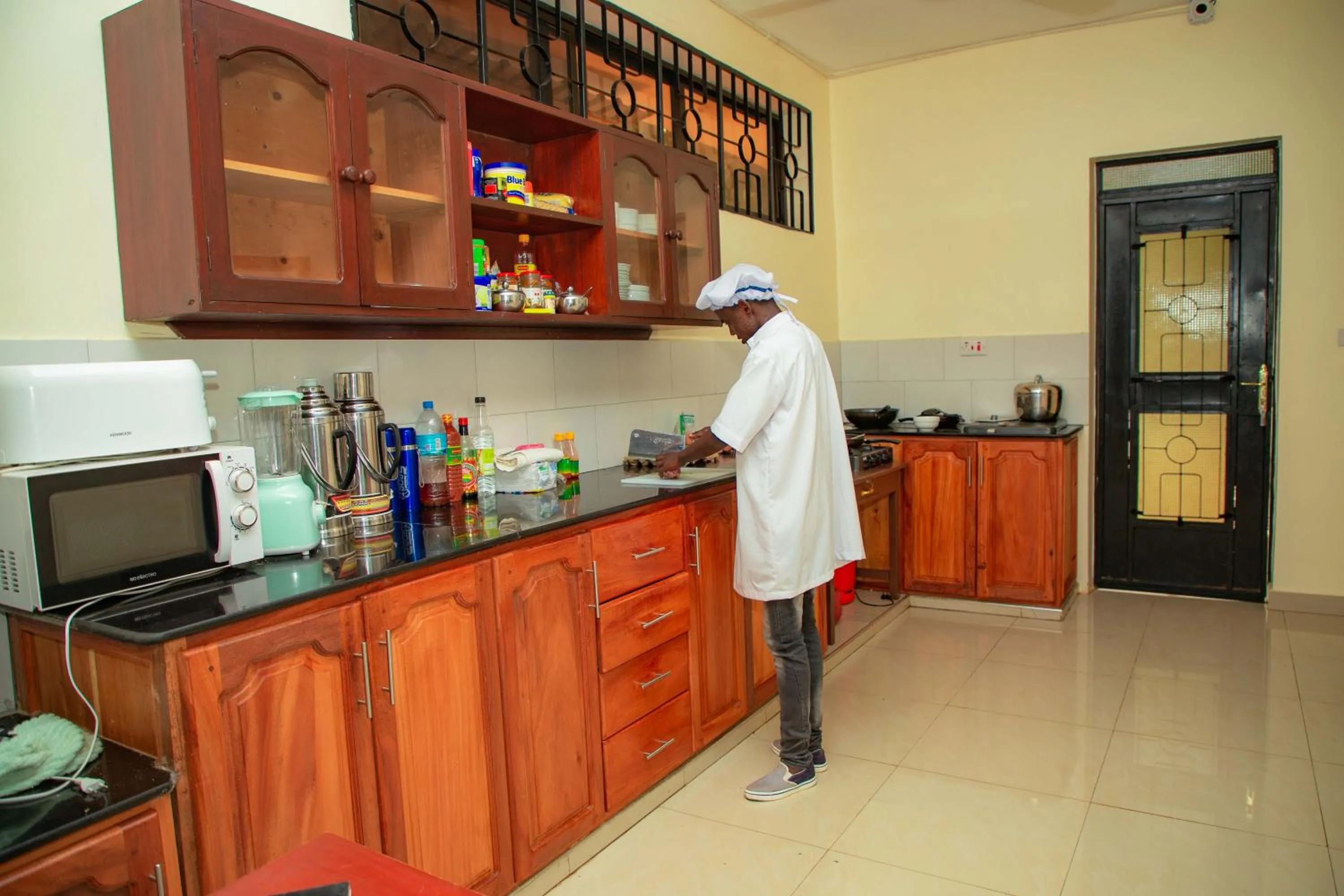Kitchen or kitchenette in Kilimanjaro White House Hotel