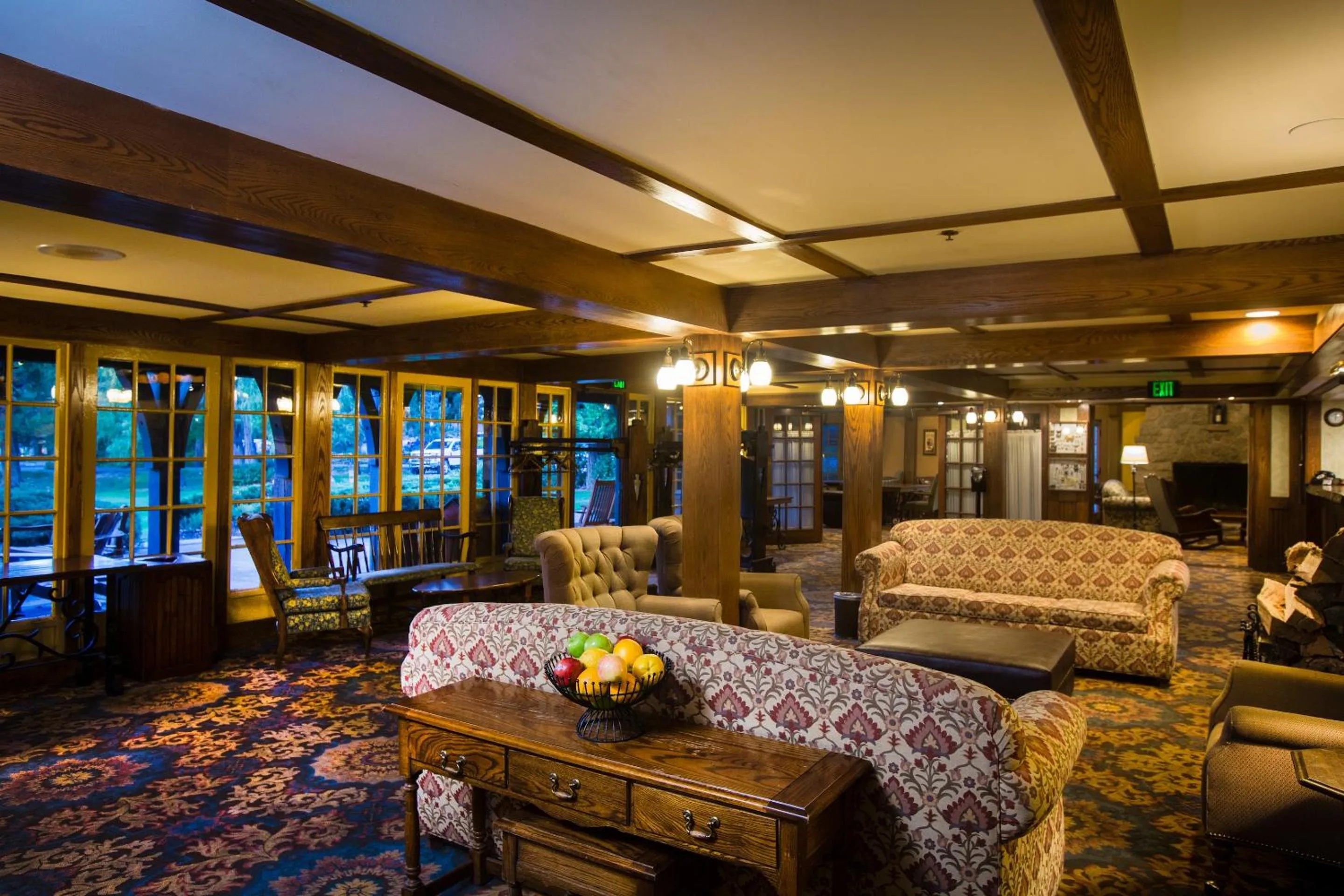 Lobby or reception in UCLA Lake Arrowhead Lodge