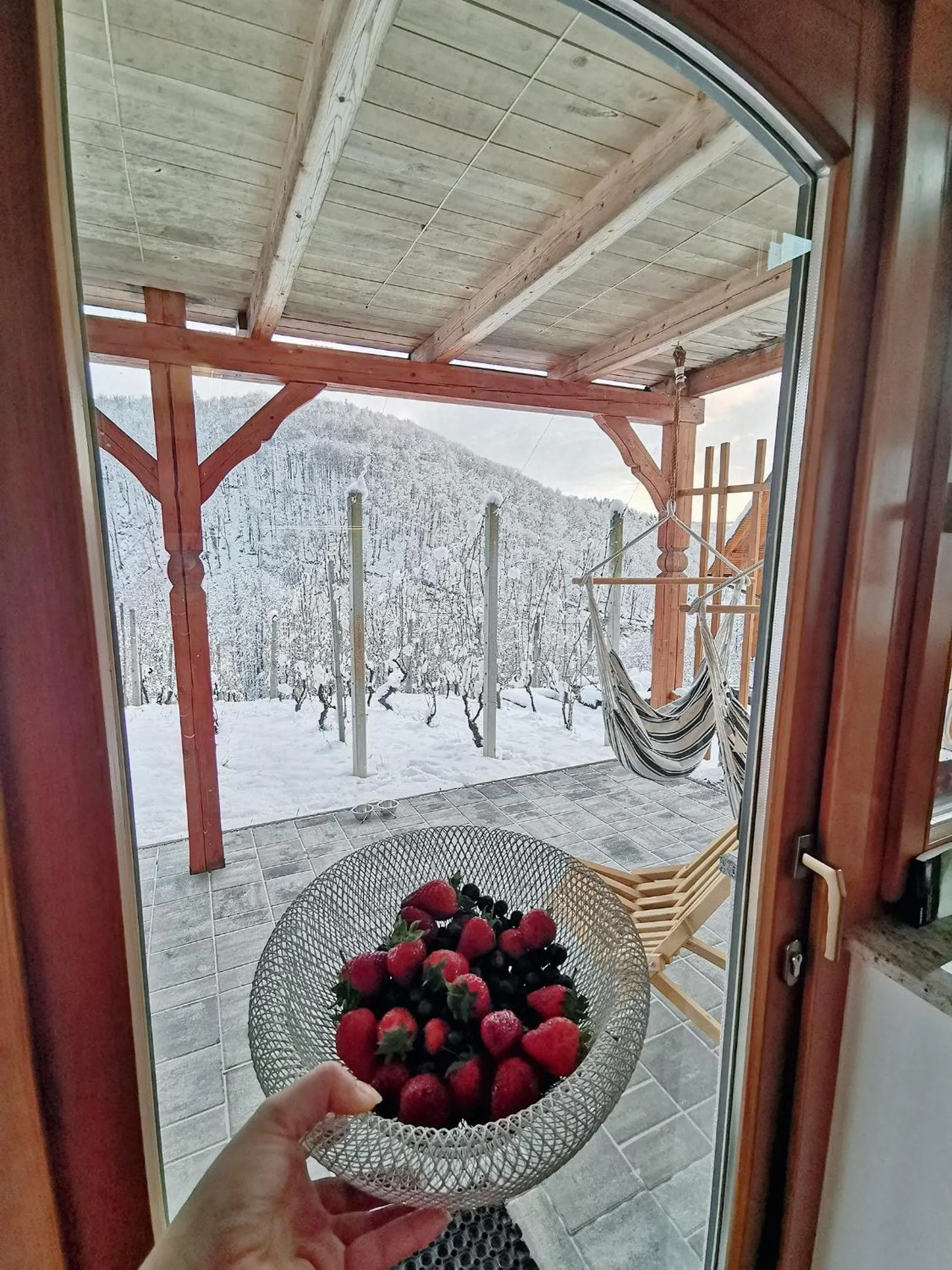 Winter in Vineyard cottage Matej