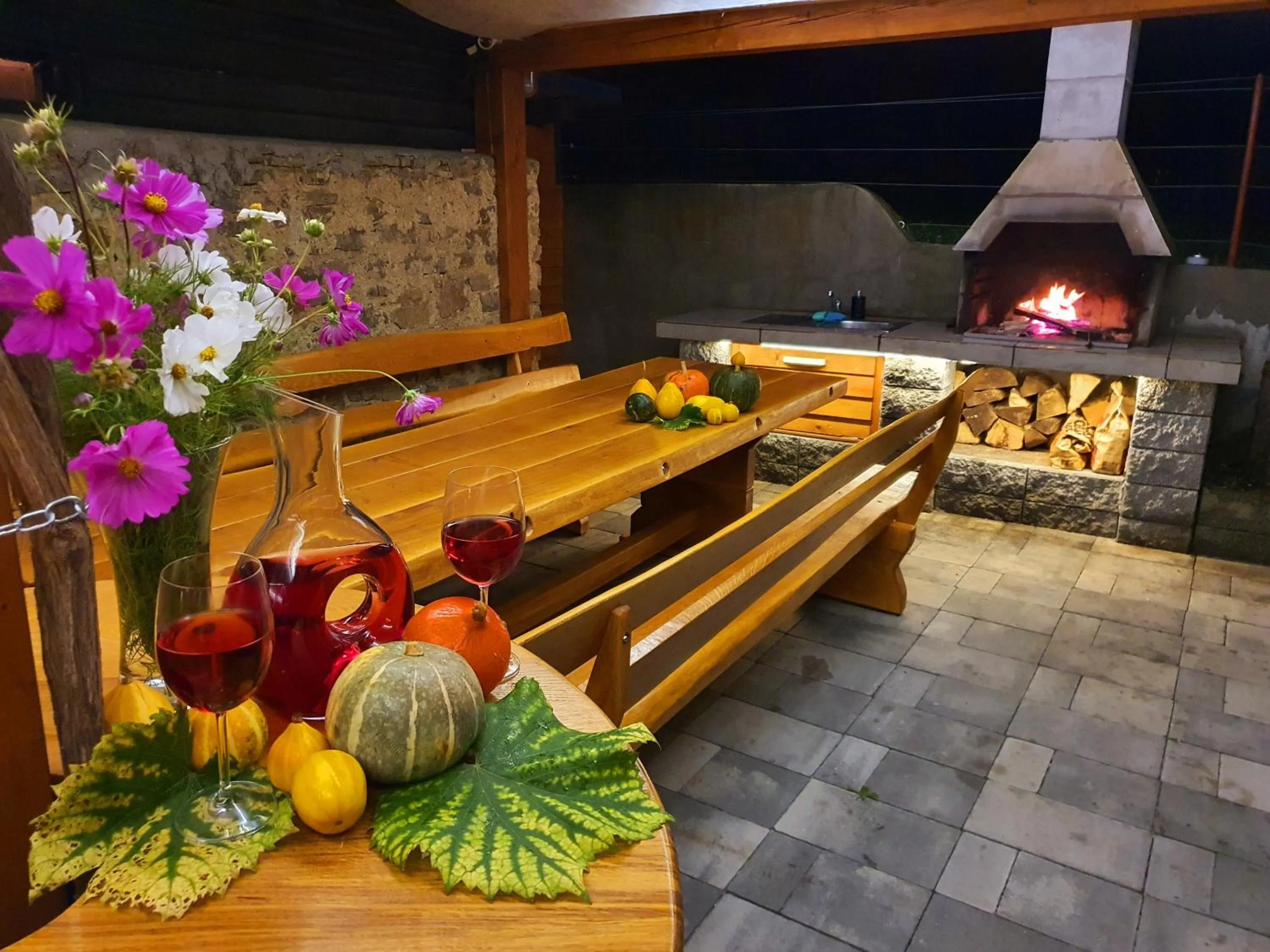 Patio in Vineyard cottage Matej