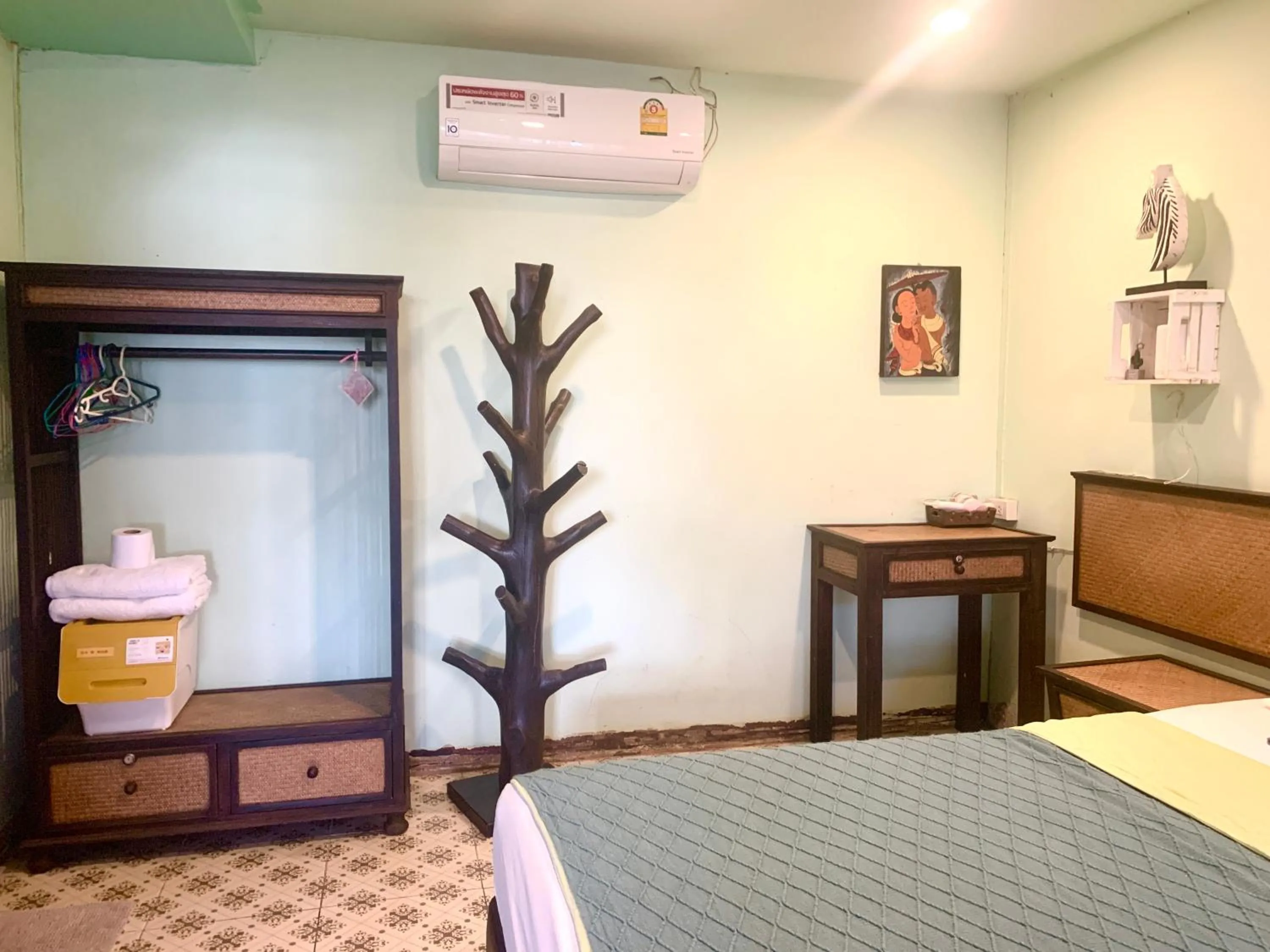 Bed in Dream Garden Villa Hotel Night Bazaar ChiangMai