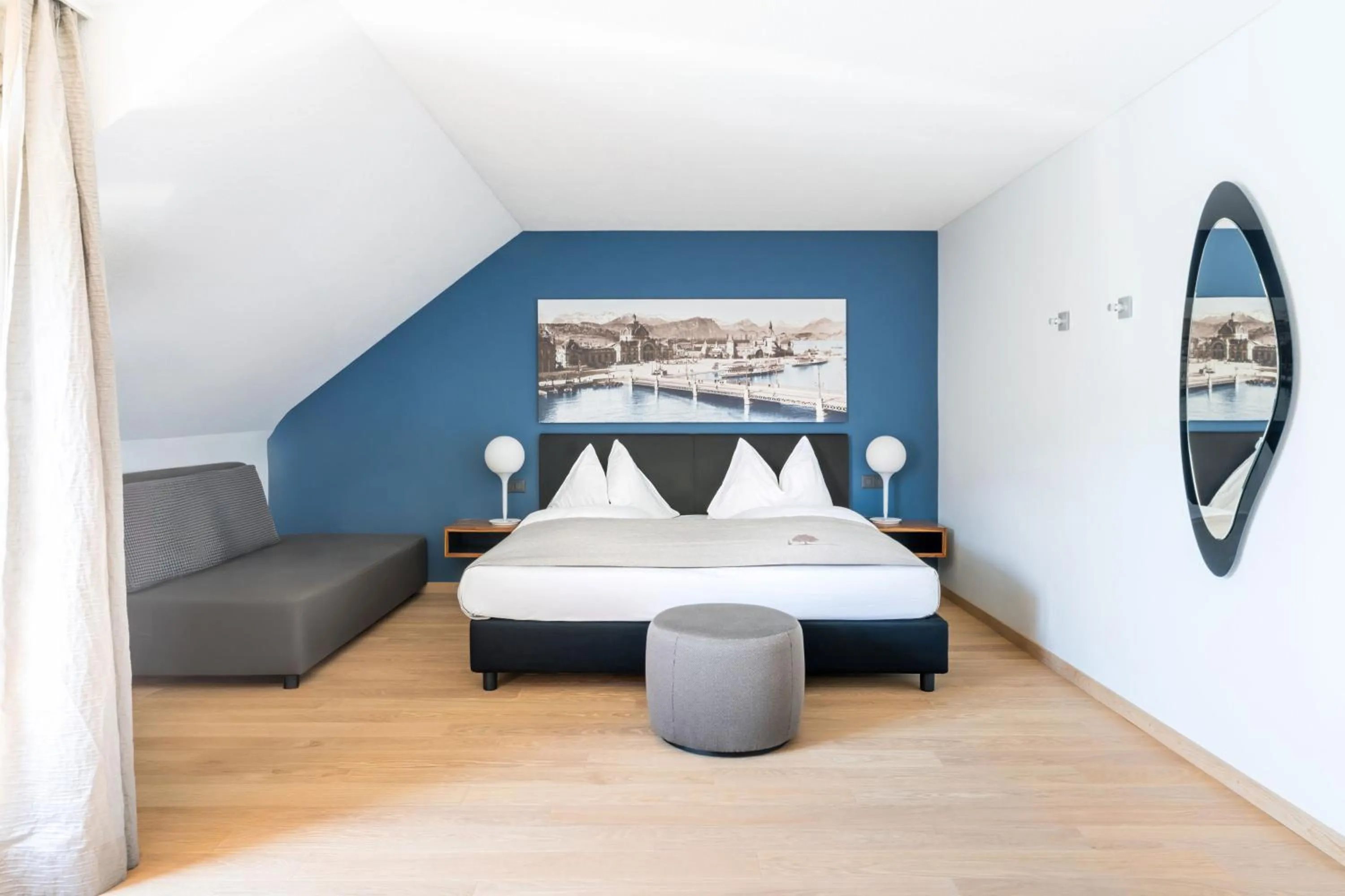 Bed in Seehotel Kastanienbaum