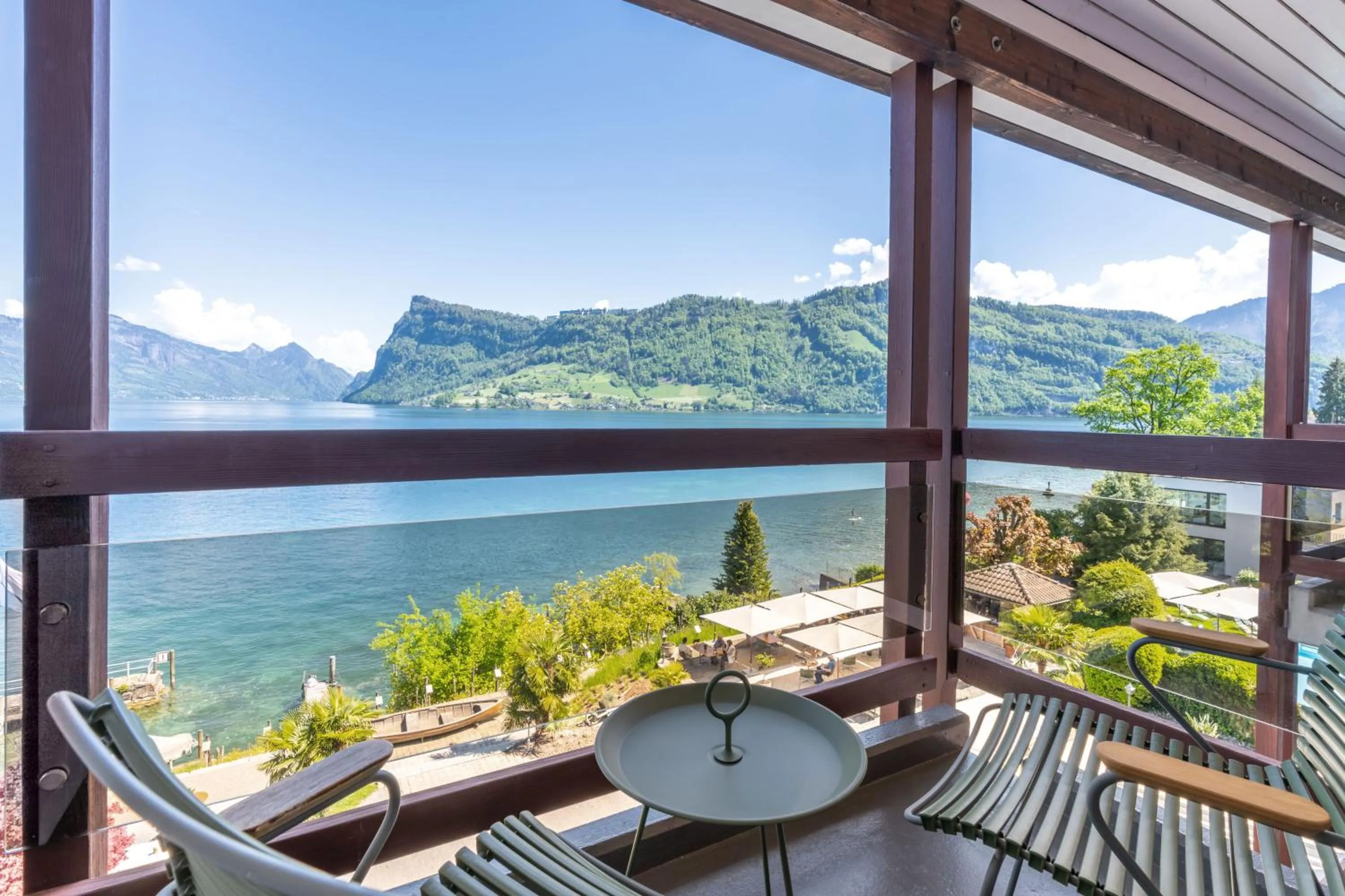 View (from property/room) in Seehotel Kastanienbaum