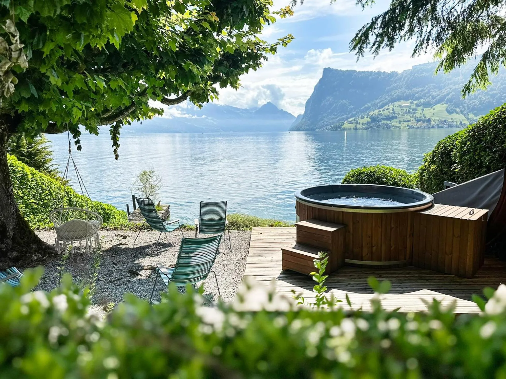Hot Tub in Seehotel Kastanienbaum