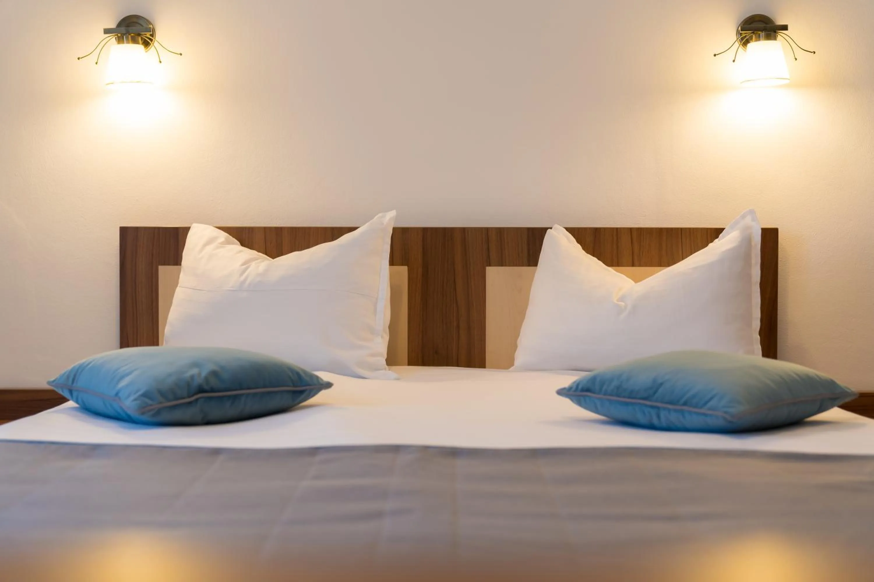 Bed in Pensiunea Transilvania