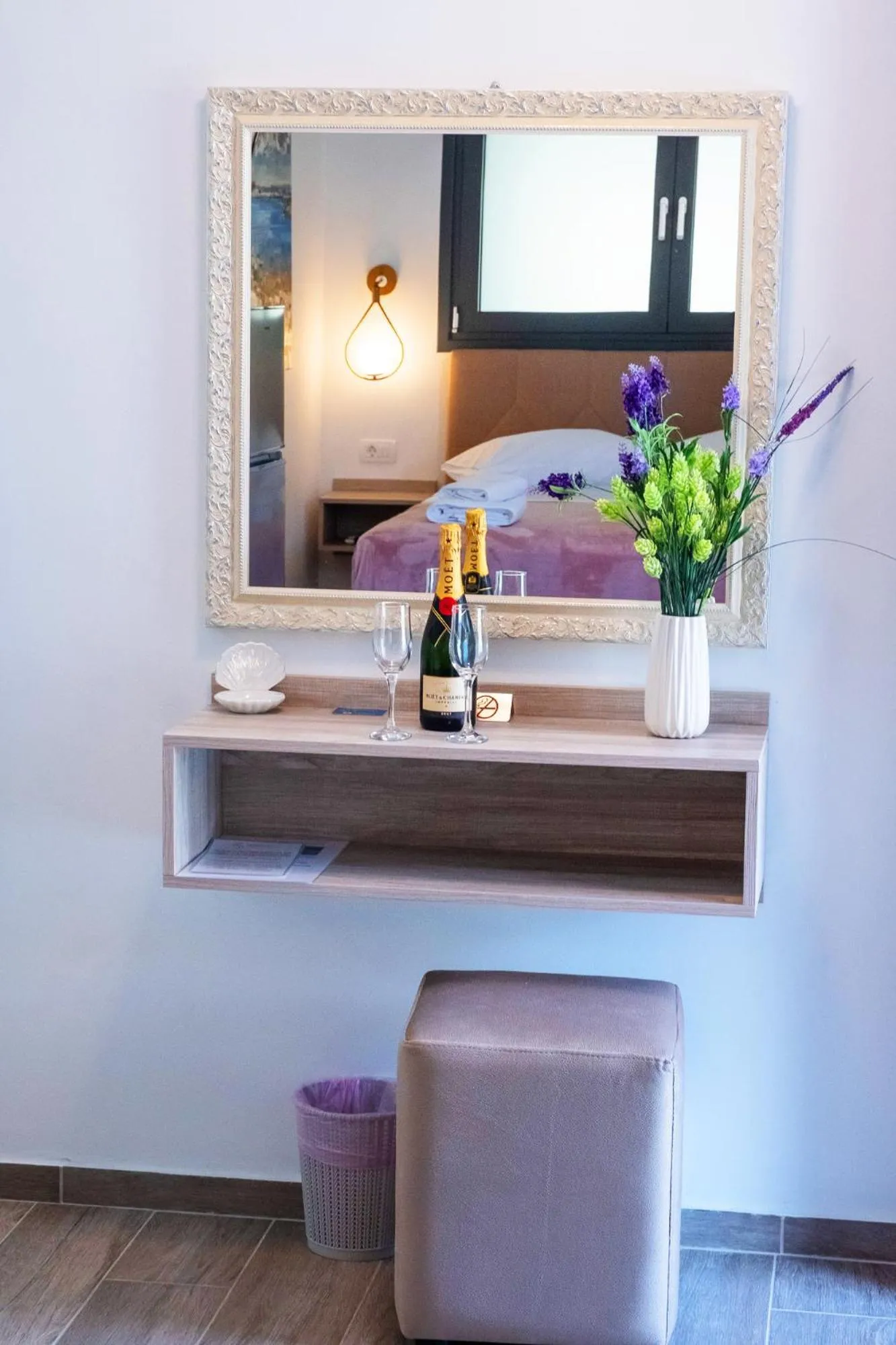 Bed in Serenity Luxe Suites