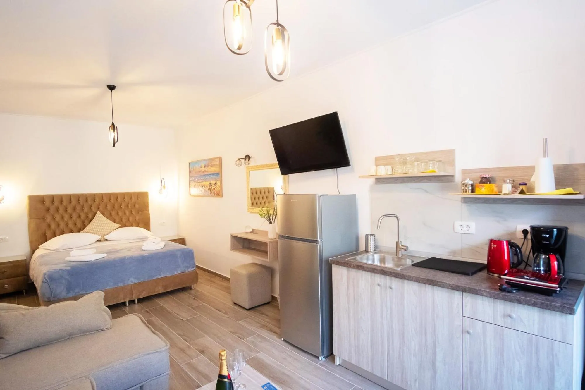 Bed in Serenity Luxe Suites