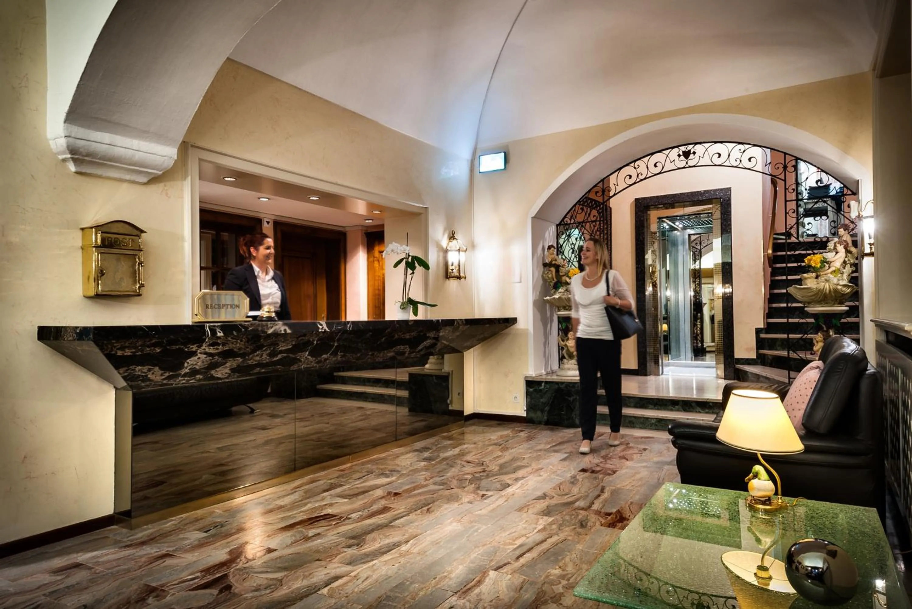 Lobby or reception in Hotel dell'Angelo
