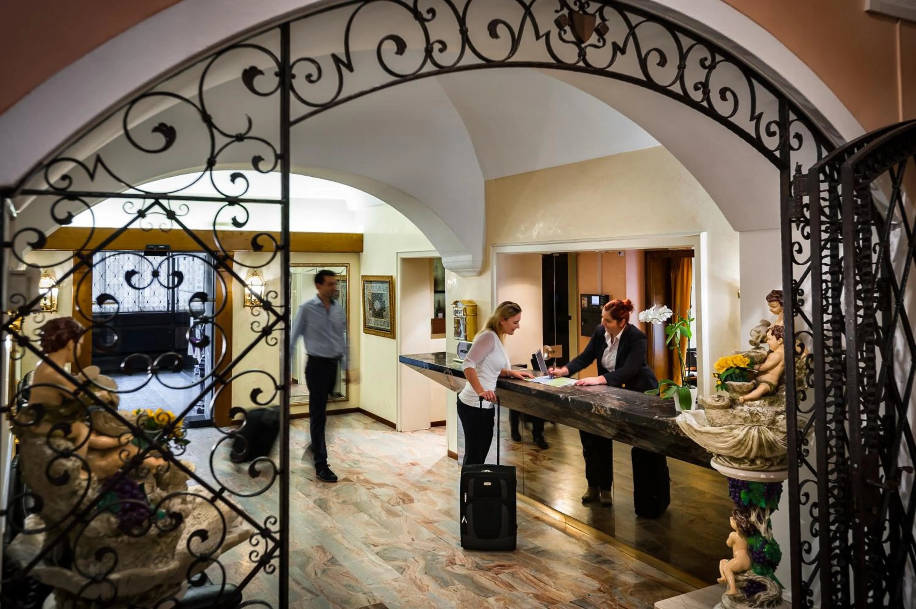Lobby or reception in Hotel dell'Angelo