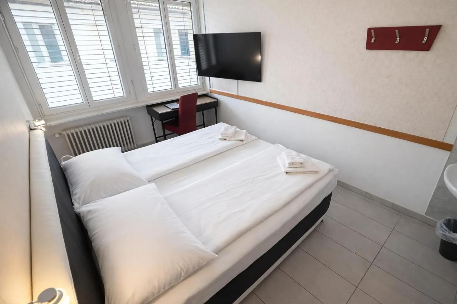 Bedroom, Bed in Hotel San Carlo