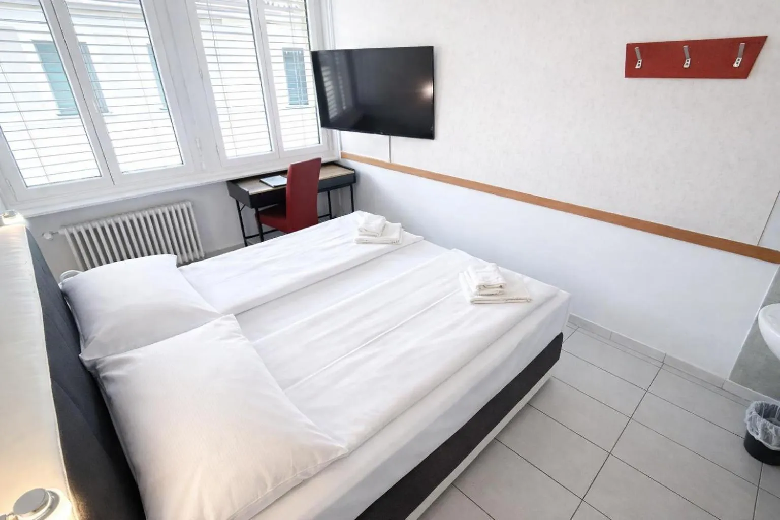 Bedroom, Bed in Hotel San Carlo