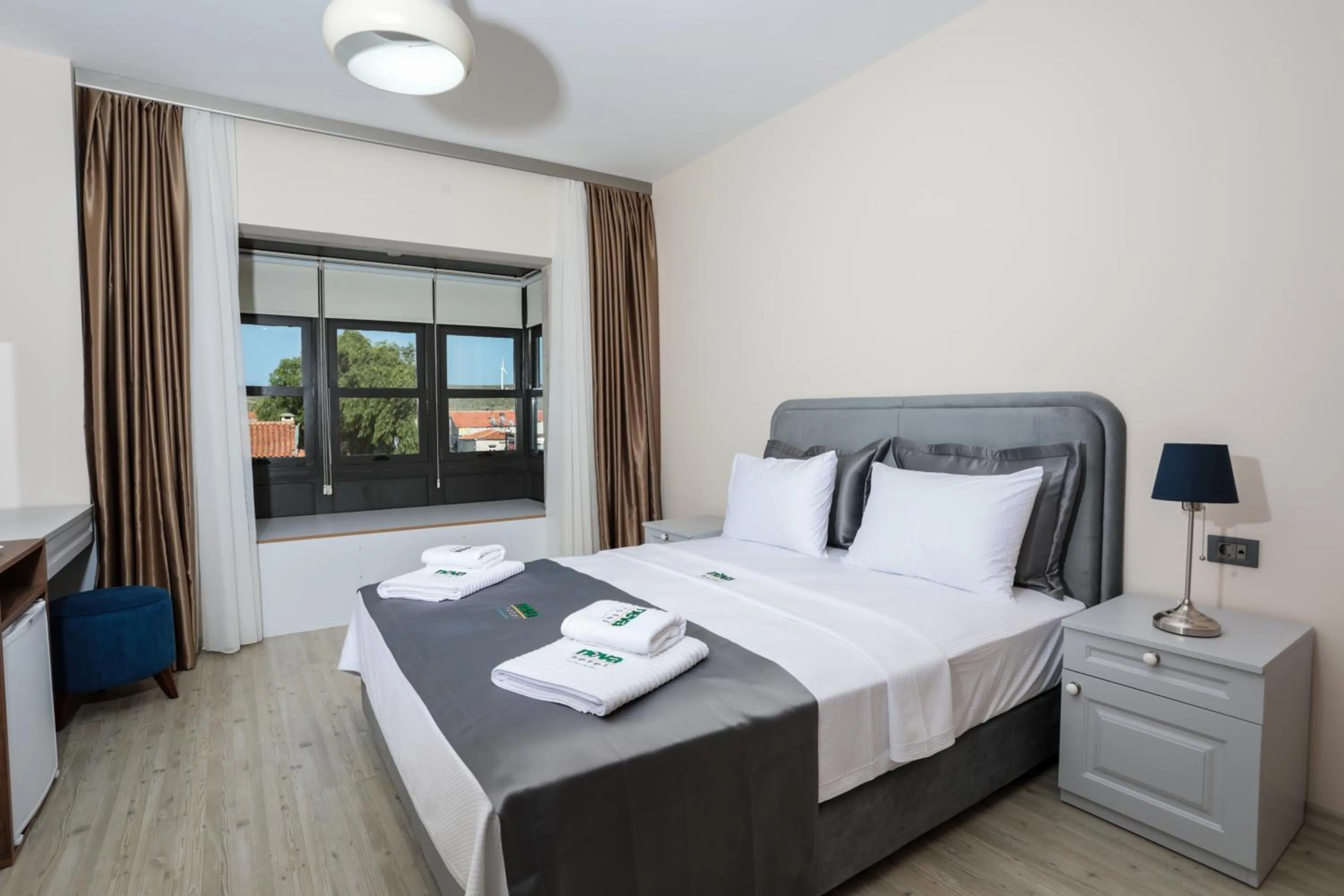 Bed in Neva Hotel Alaçatı