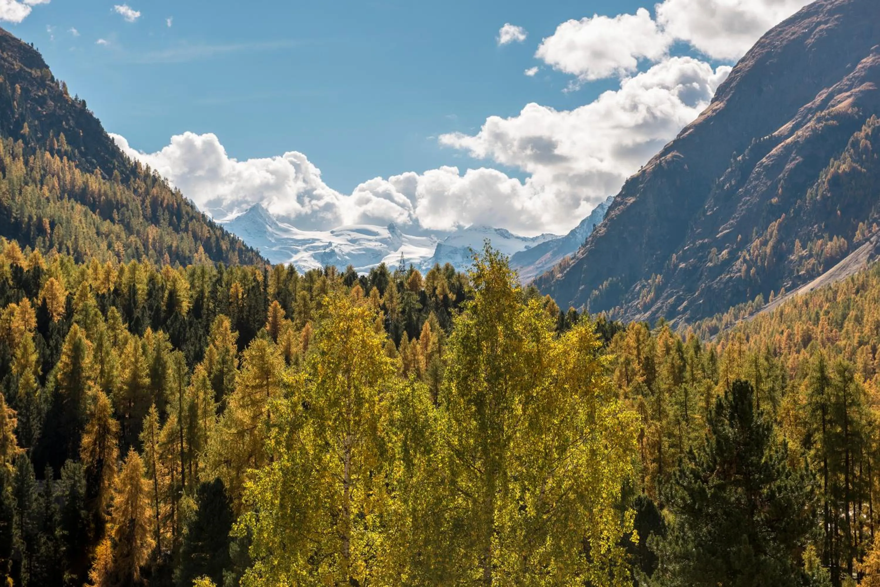 Mountain view in Hotel Saratz Pontresina Mountain Resort & Spa