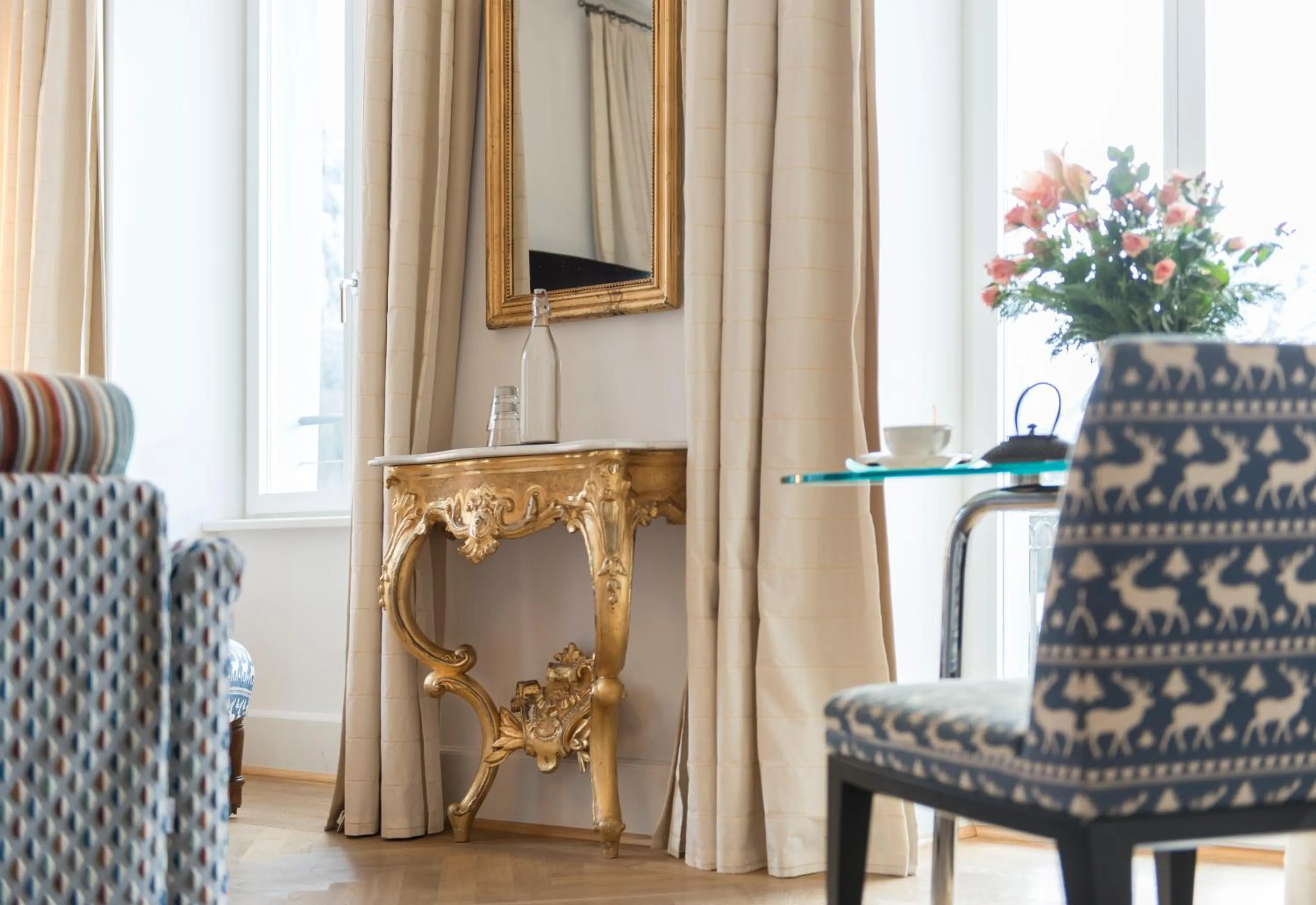 Decorative detail in Hotel Saratz Pontresina Mountain Resort & Spa