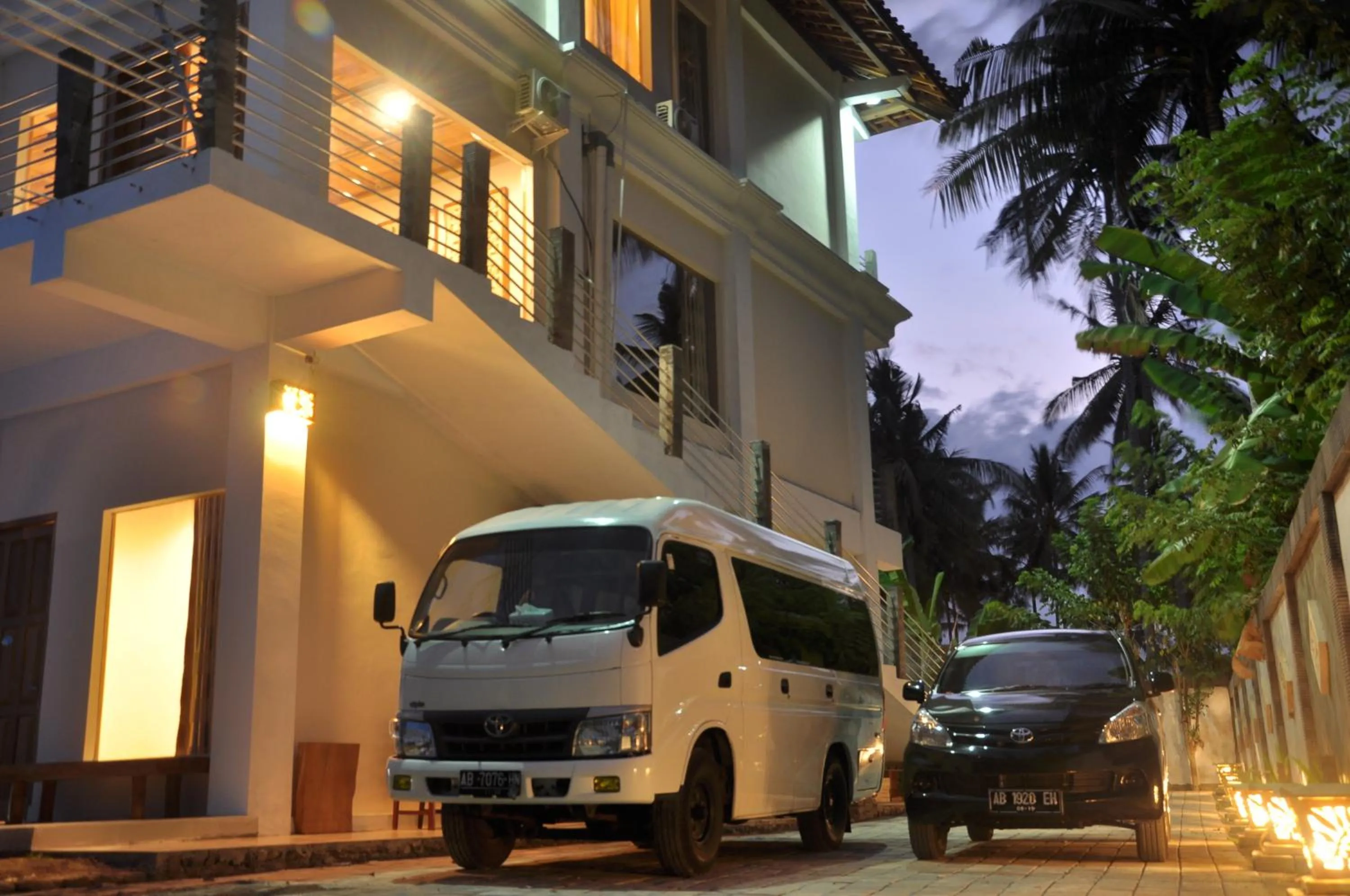 Facade/entrance in Crystal Beach Bali