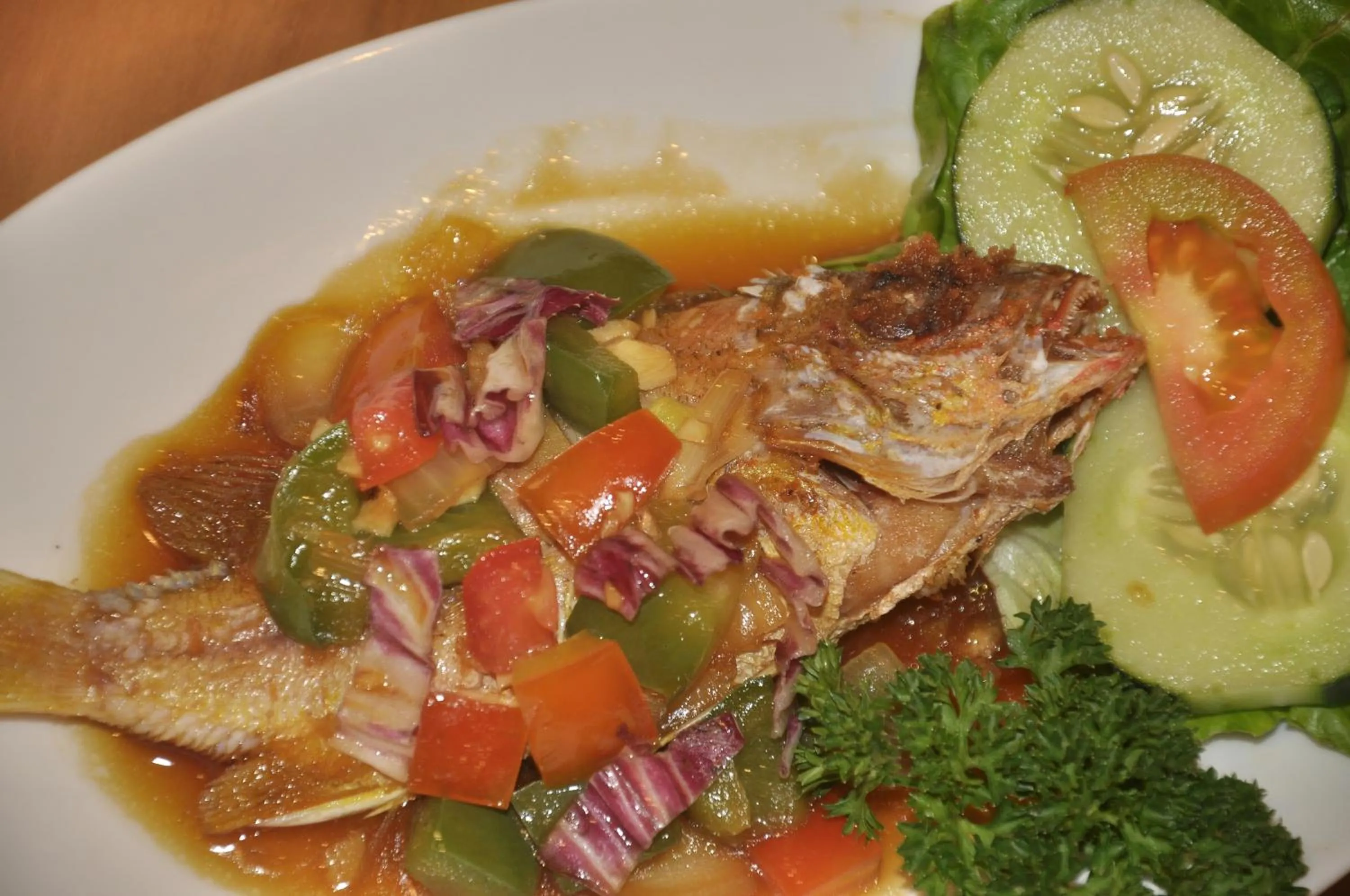 Food in Crystal Beach Bali