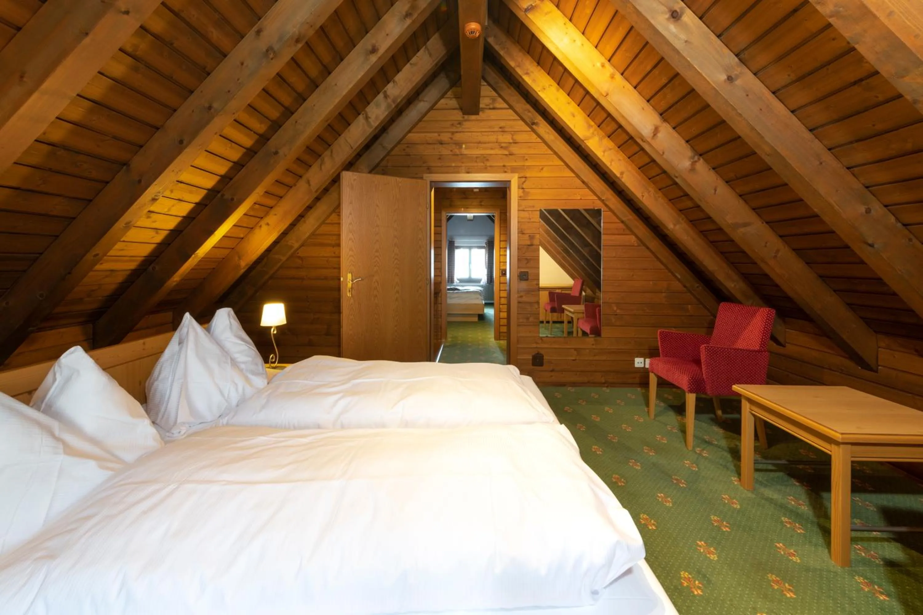 Bedroom, Bed in See & Wellnesshotel Gerbi