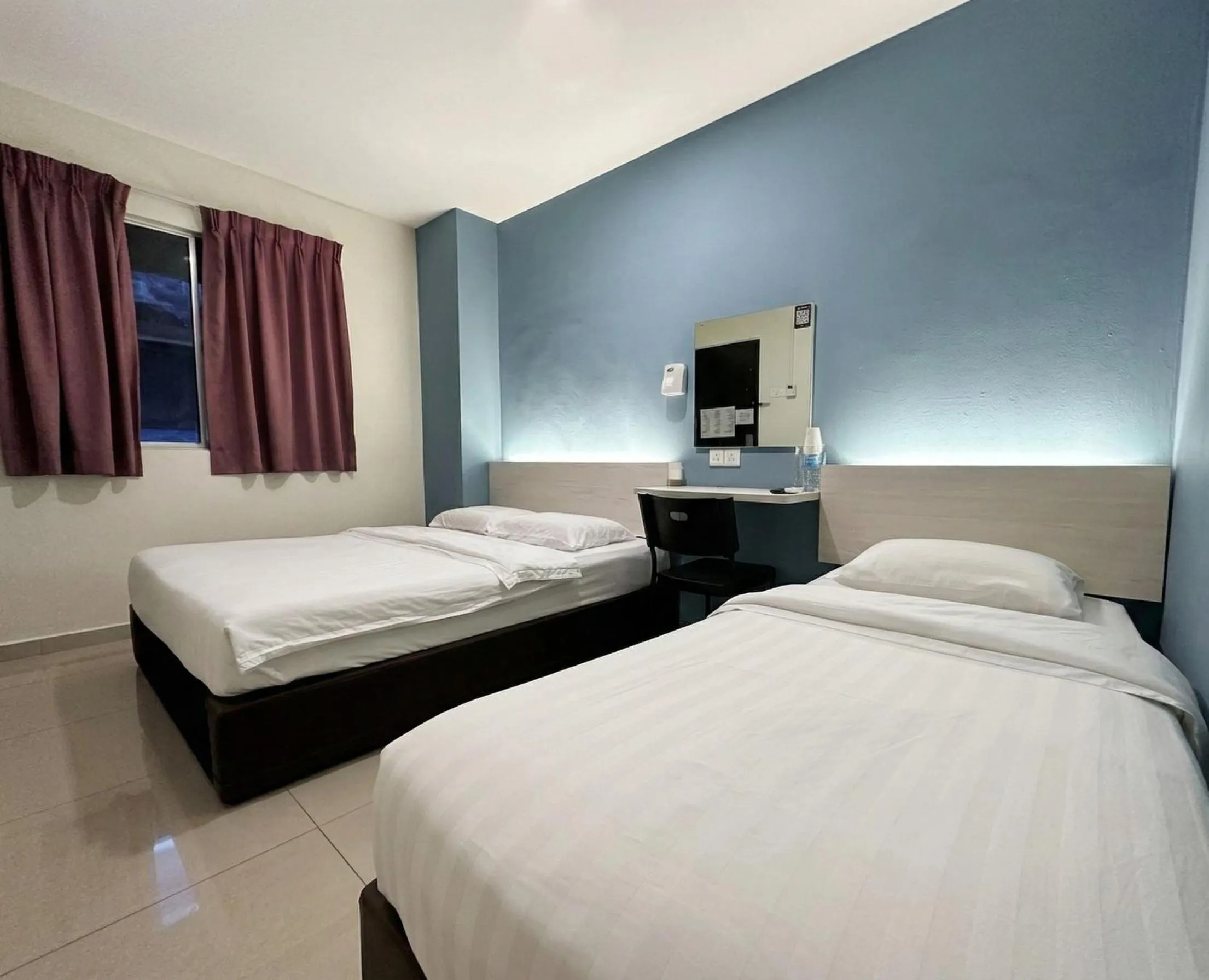 Bed in De UPTOWN Hotel @ P.J. 222