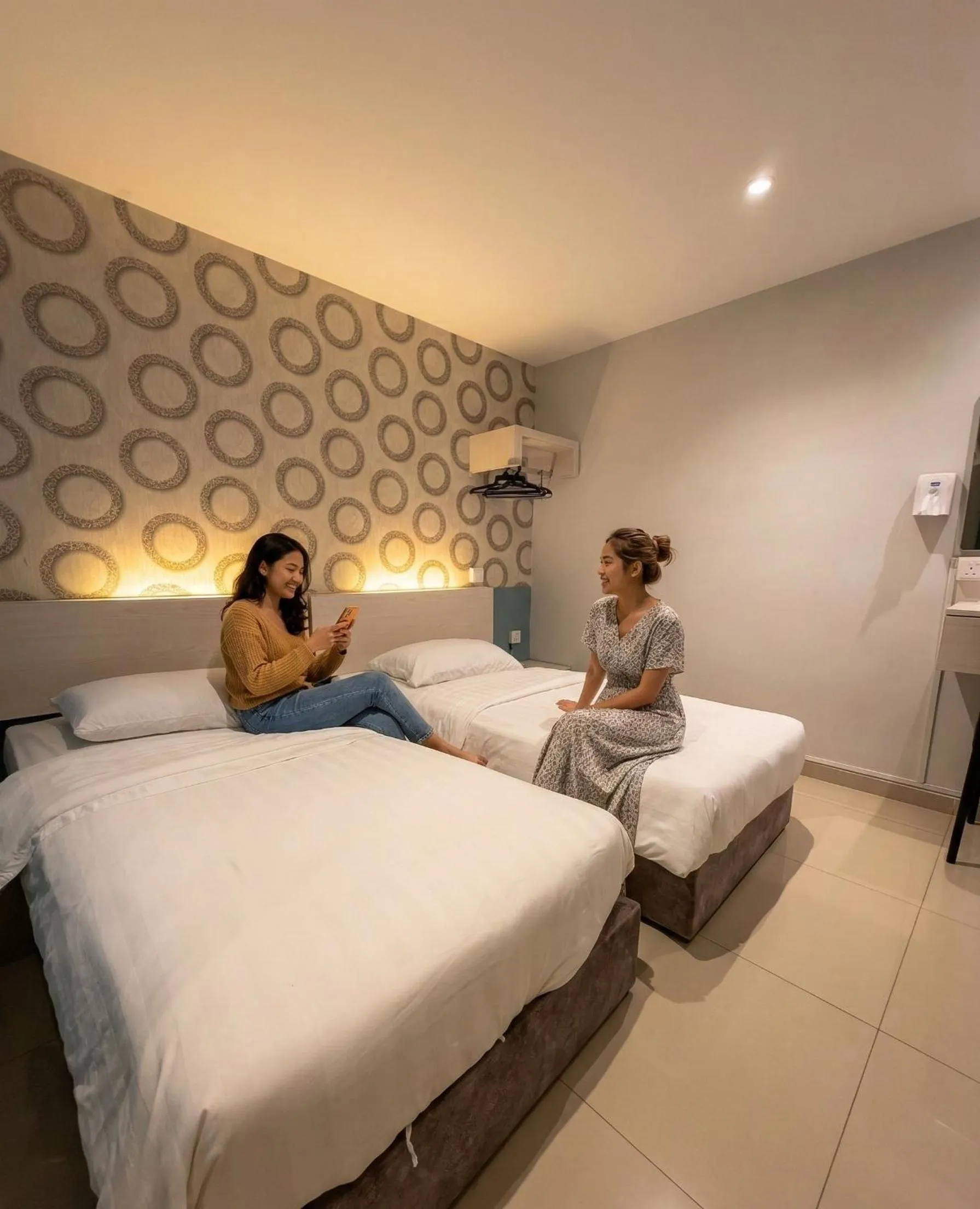 Bed in De UPTOWN Hotel @ P.J. 222