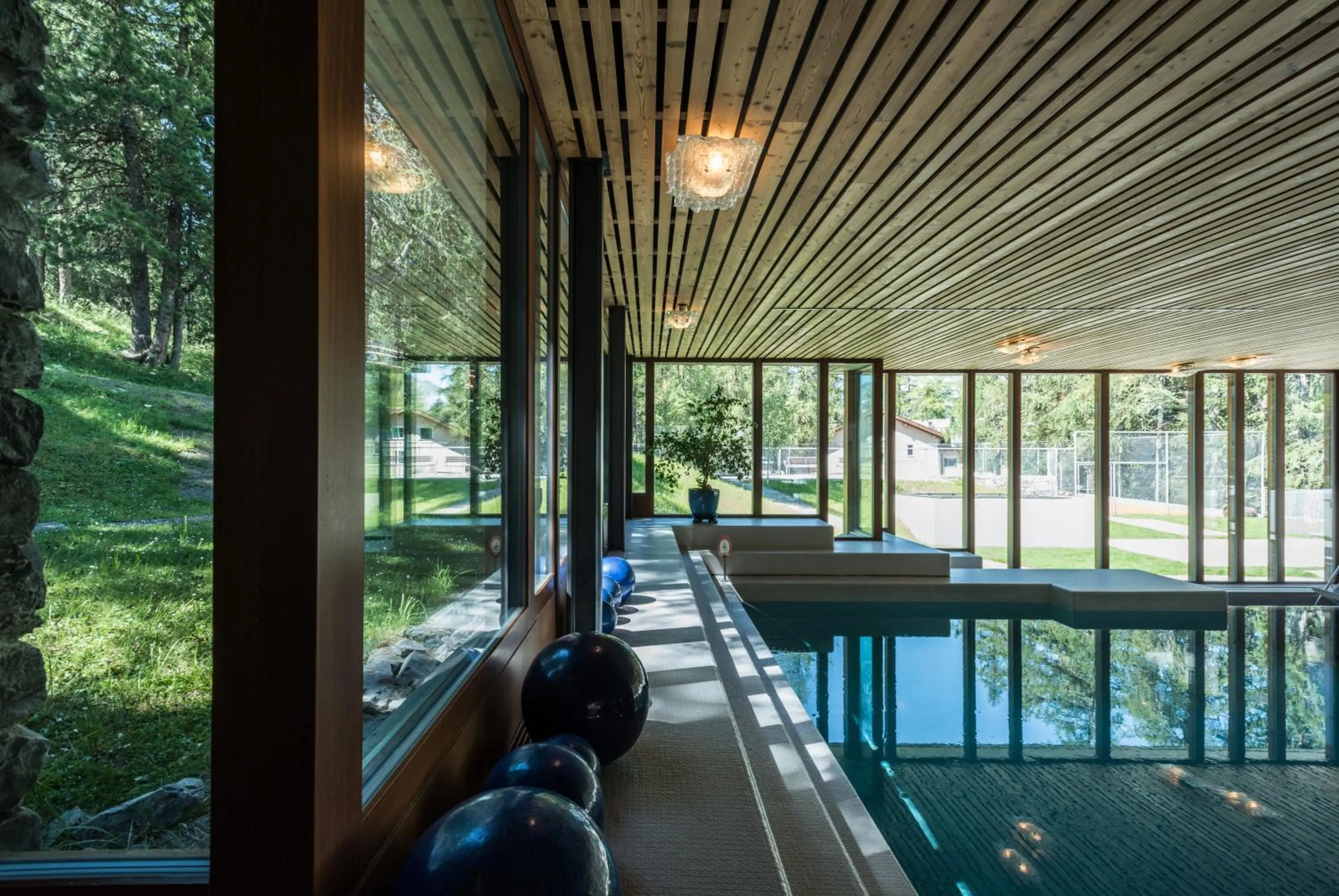 Spa and wellness centre/facilities in Hotel Waldhaus Sils