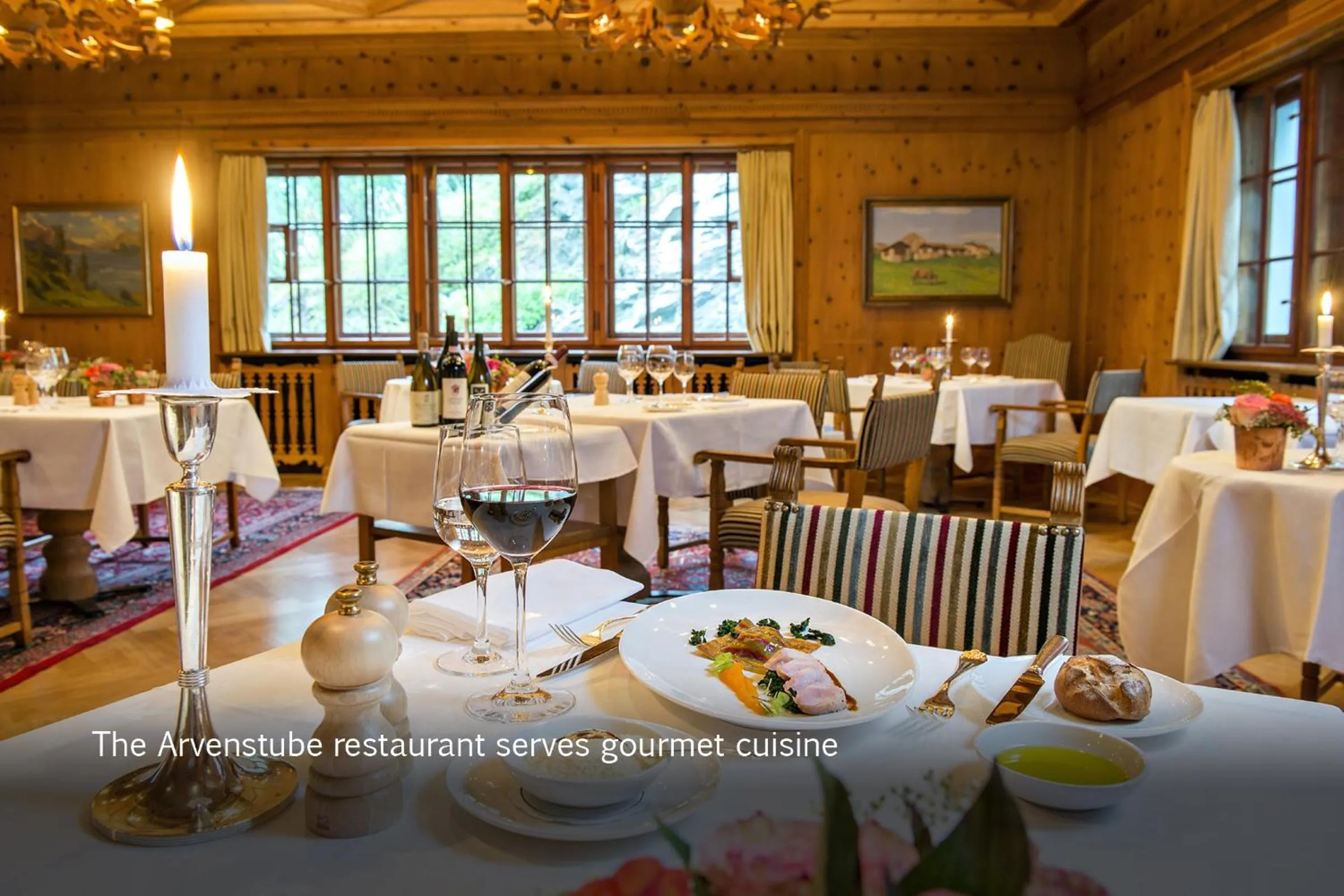 Restaurant/places to eat in Hotel Waldhaus Sils