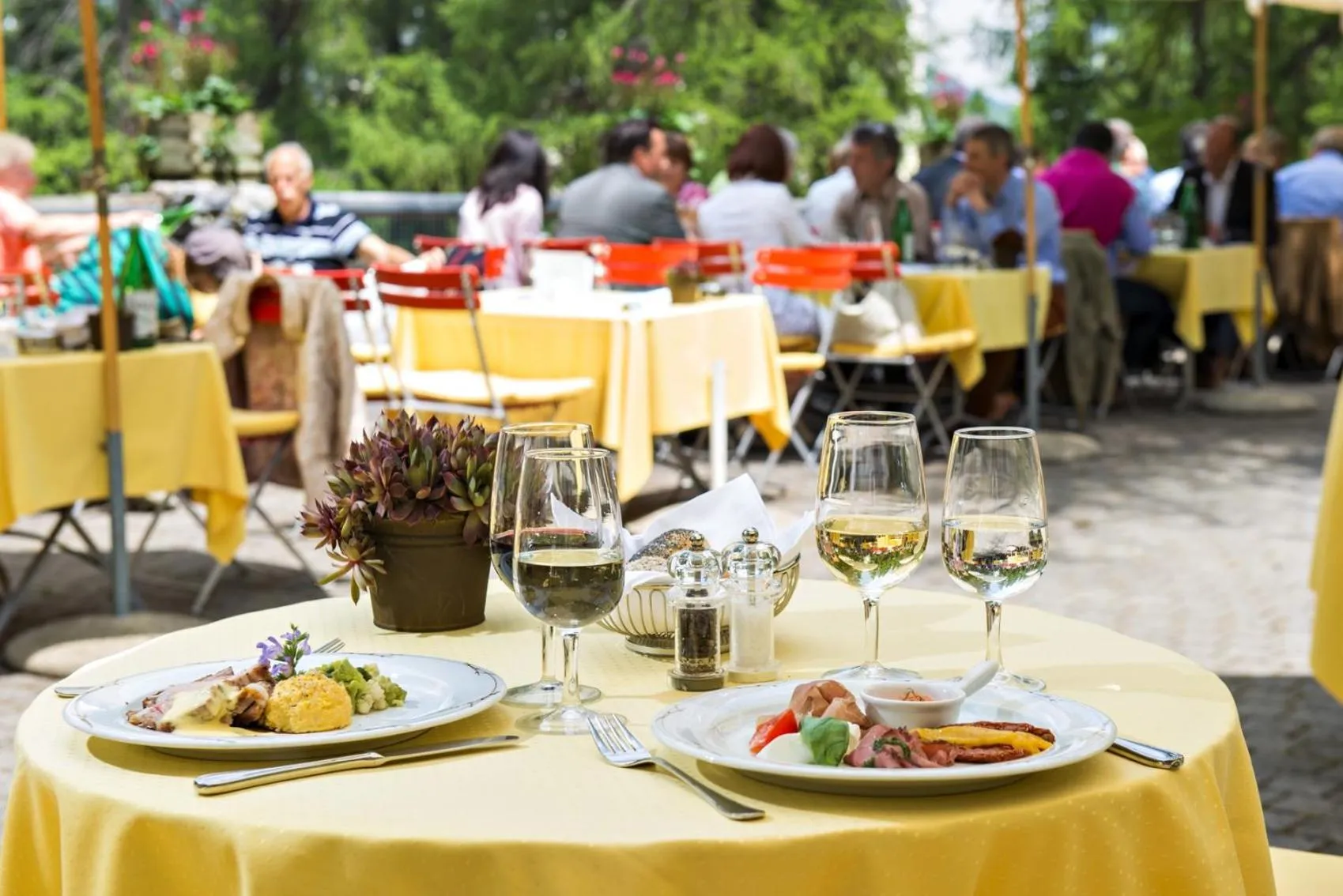 Food close-up in Hotel Waldhaus Sils