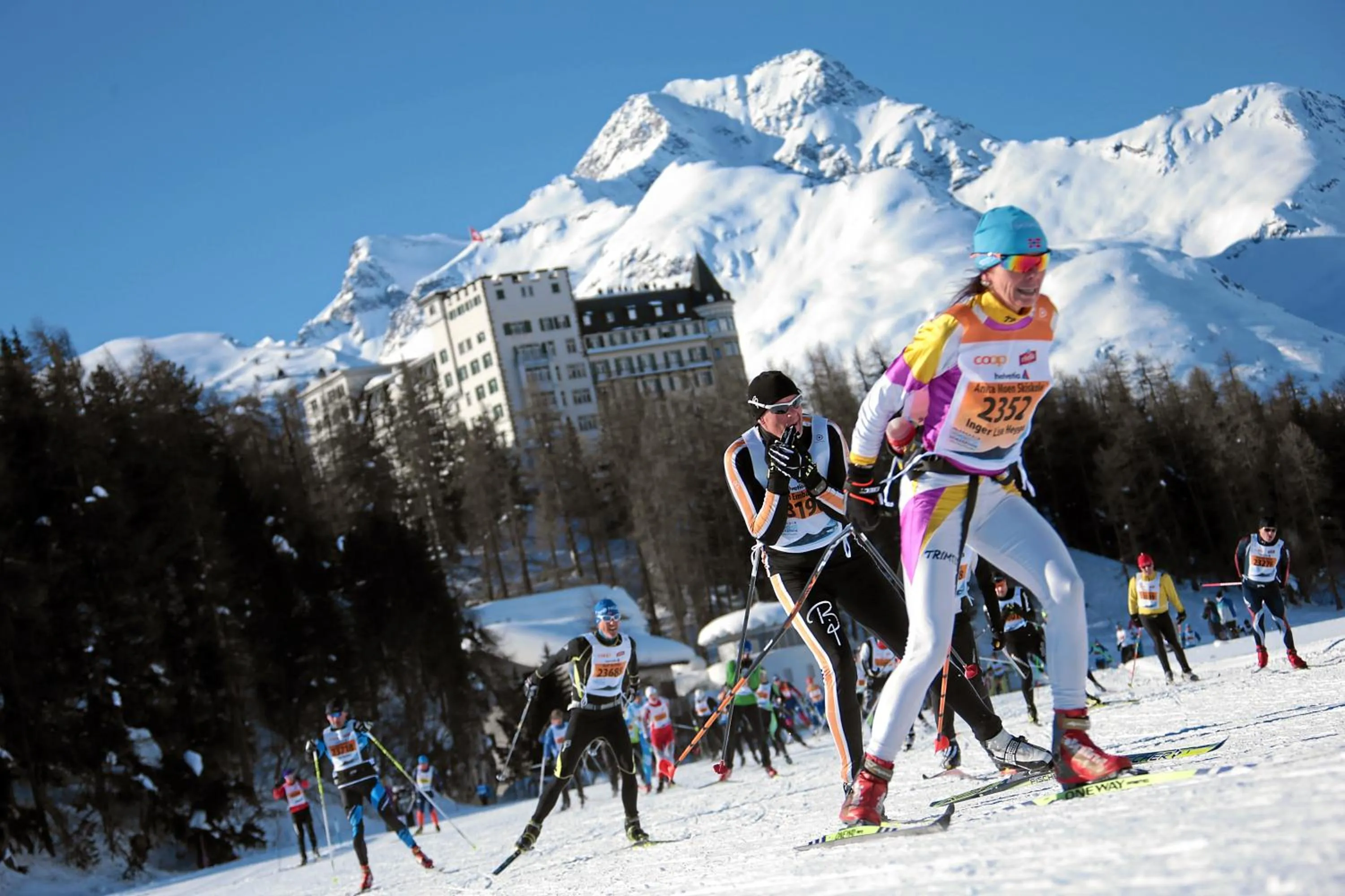 Skiing in Hotel Waldhaus Sils