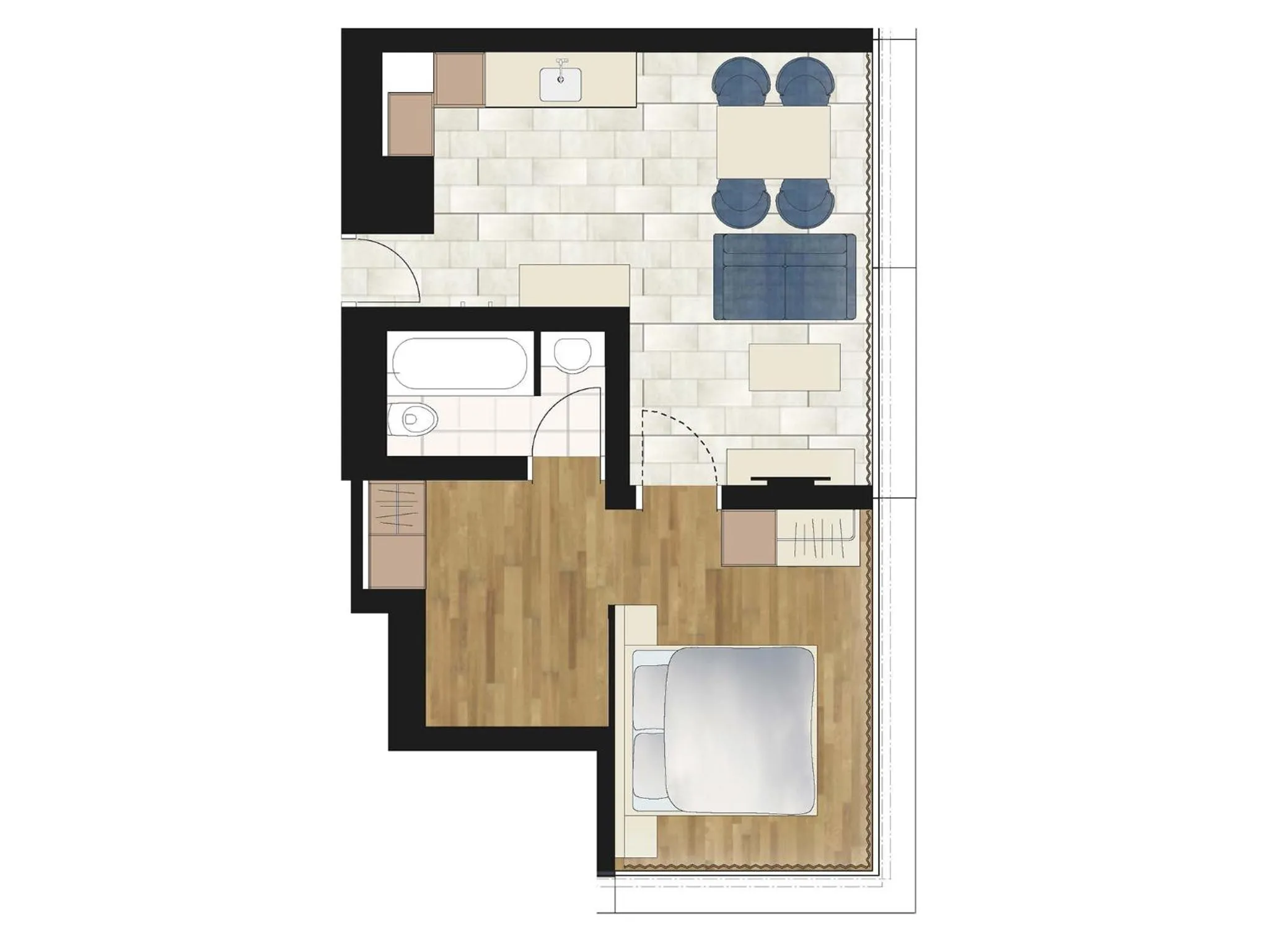 Photo of the whole room in achesa homes