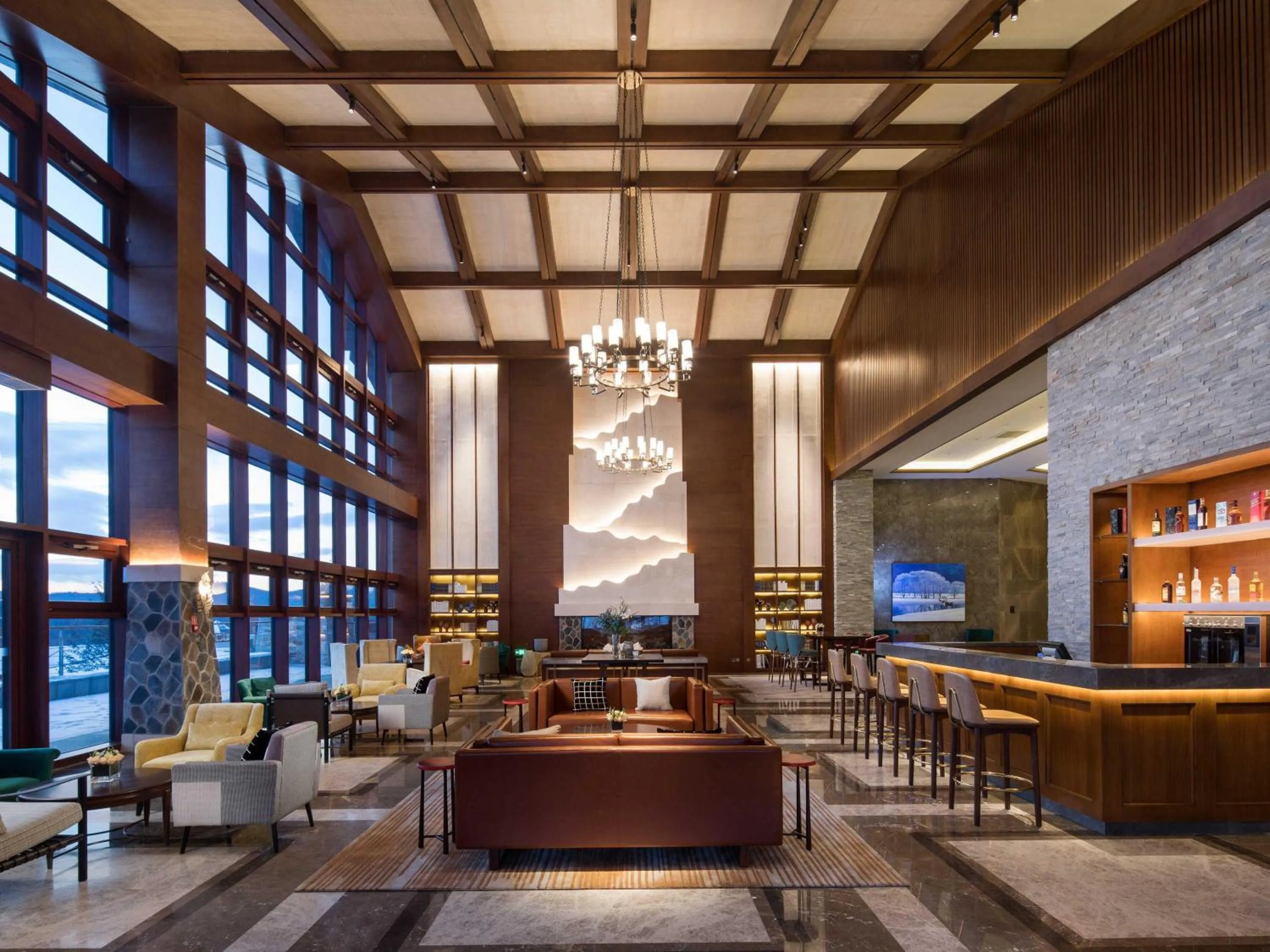 Lounge or bar in Swissôtel Resort Changbaishan
