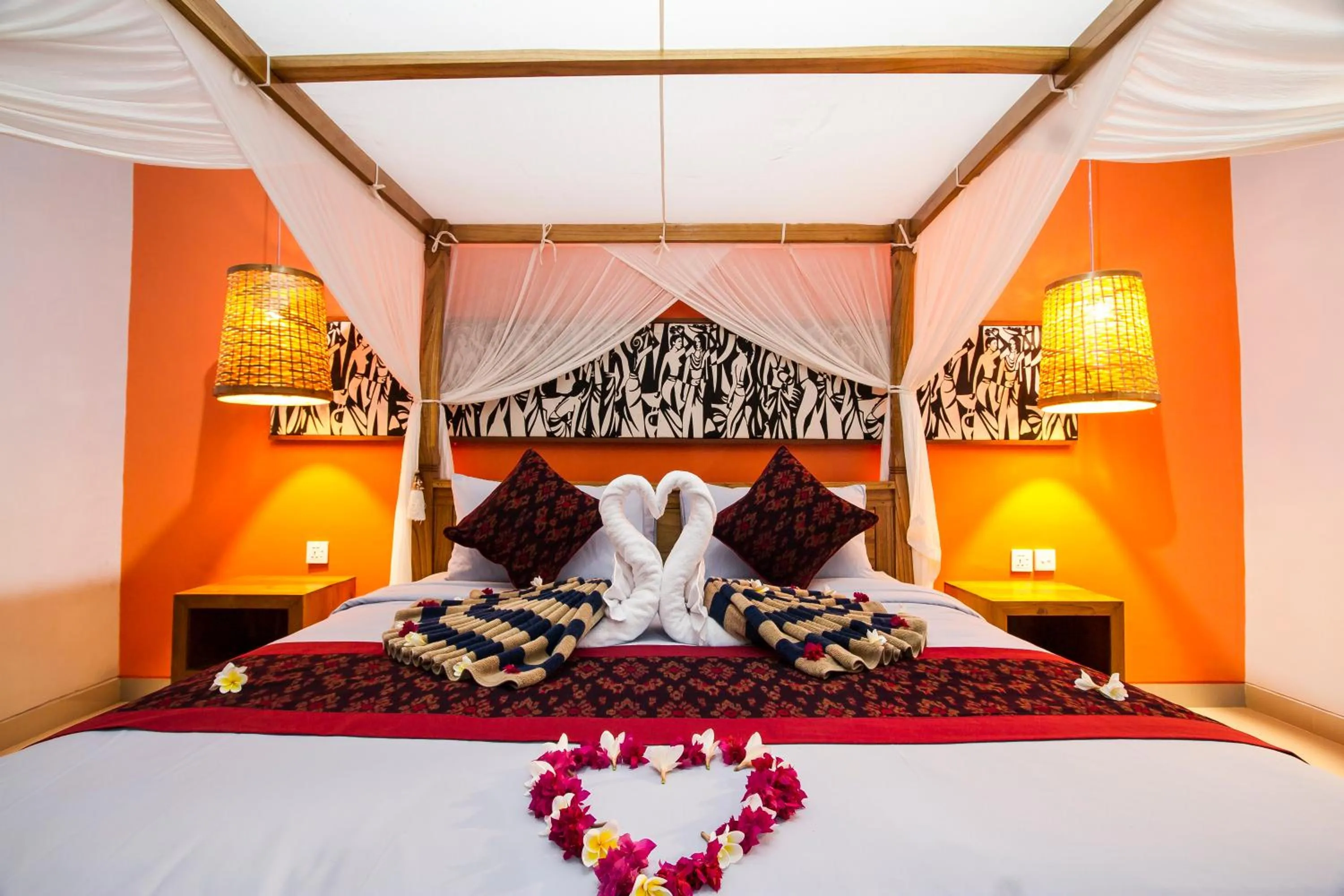 Bed in Ubud Suarga Mesari Private Pool Villa