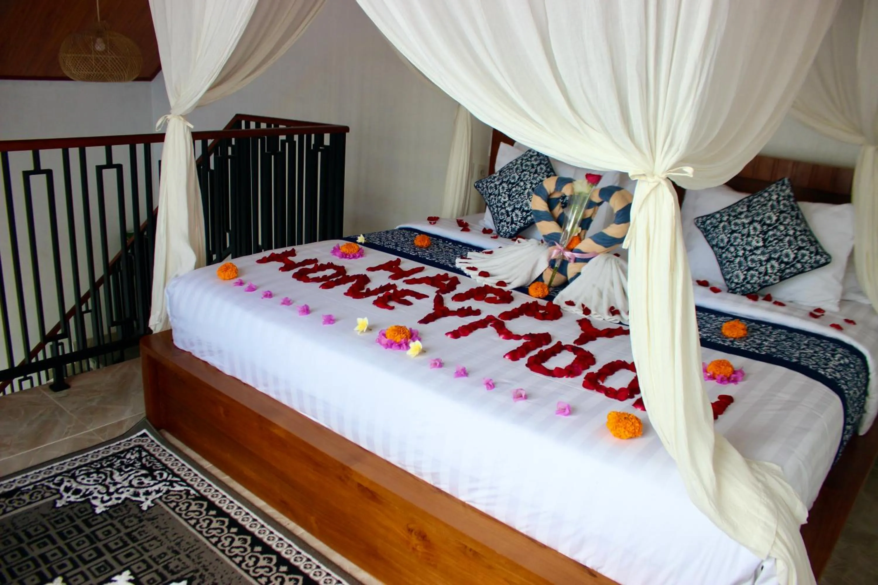 Bed in Ubud Suarga Mesari Private Pool Villa