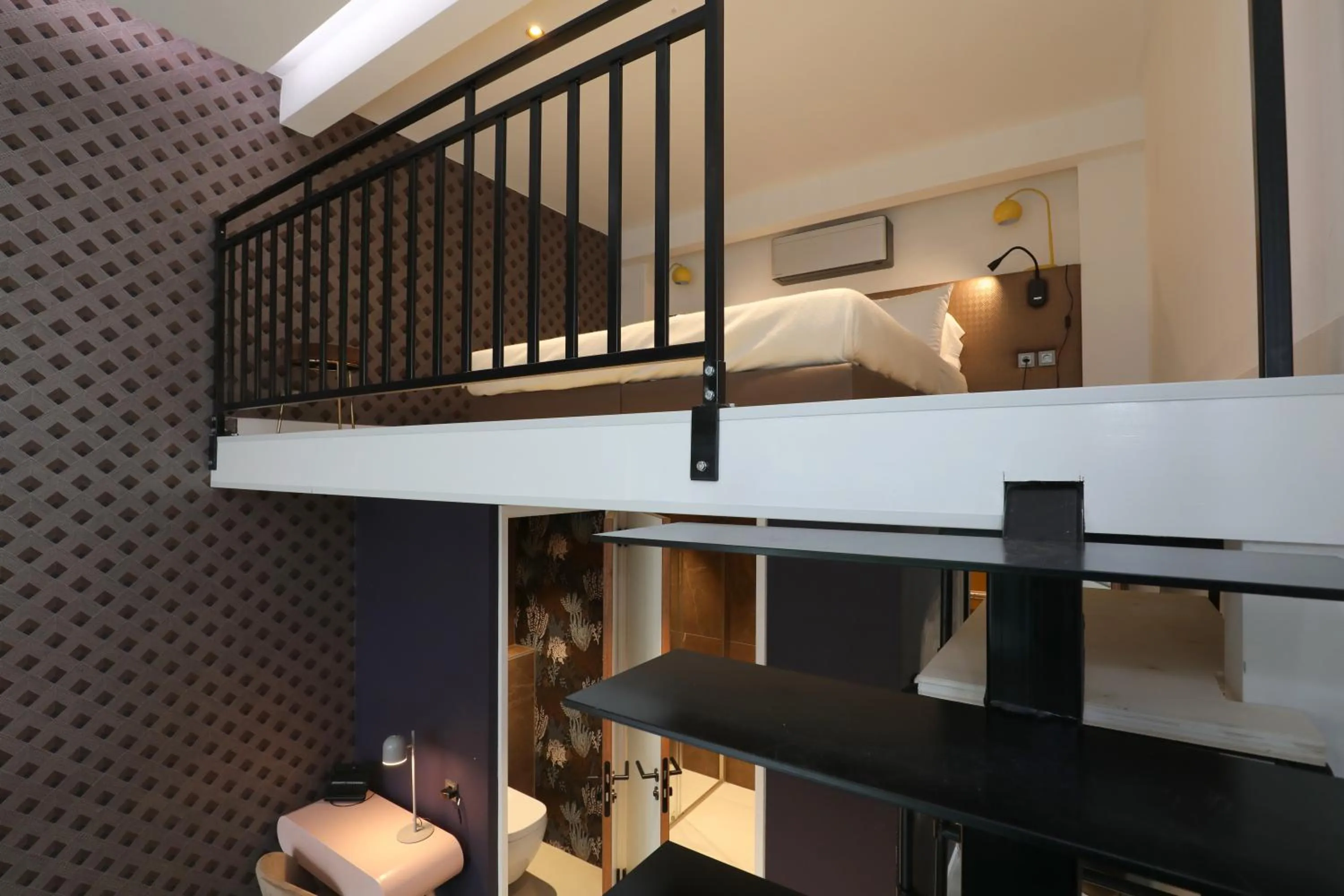 Bed in Valerius Boutique Hotel