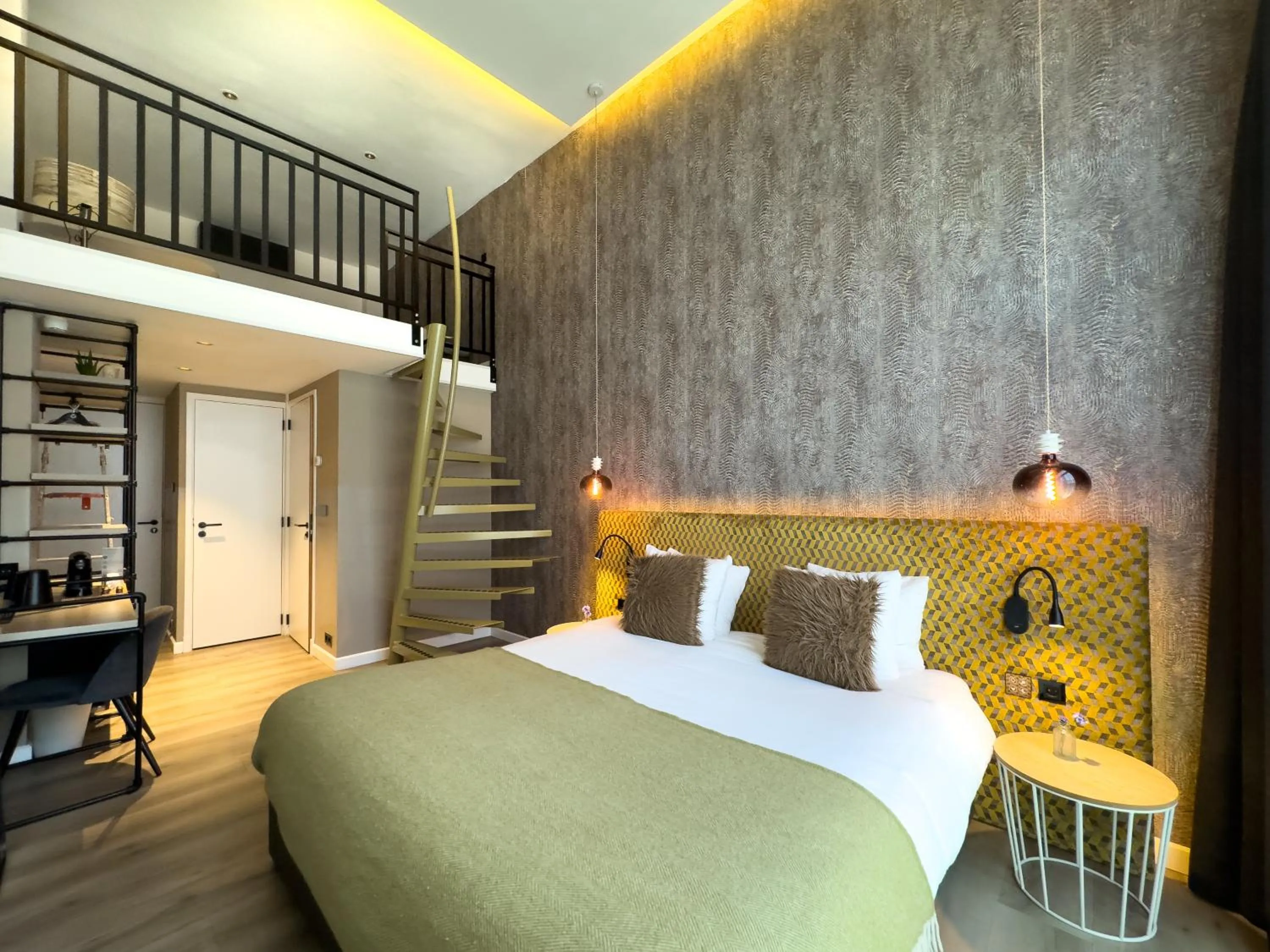 Bed in Valerius Boutique Hotel