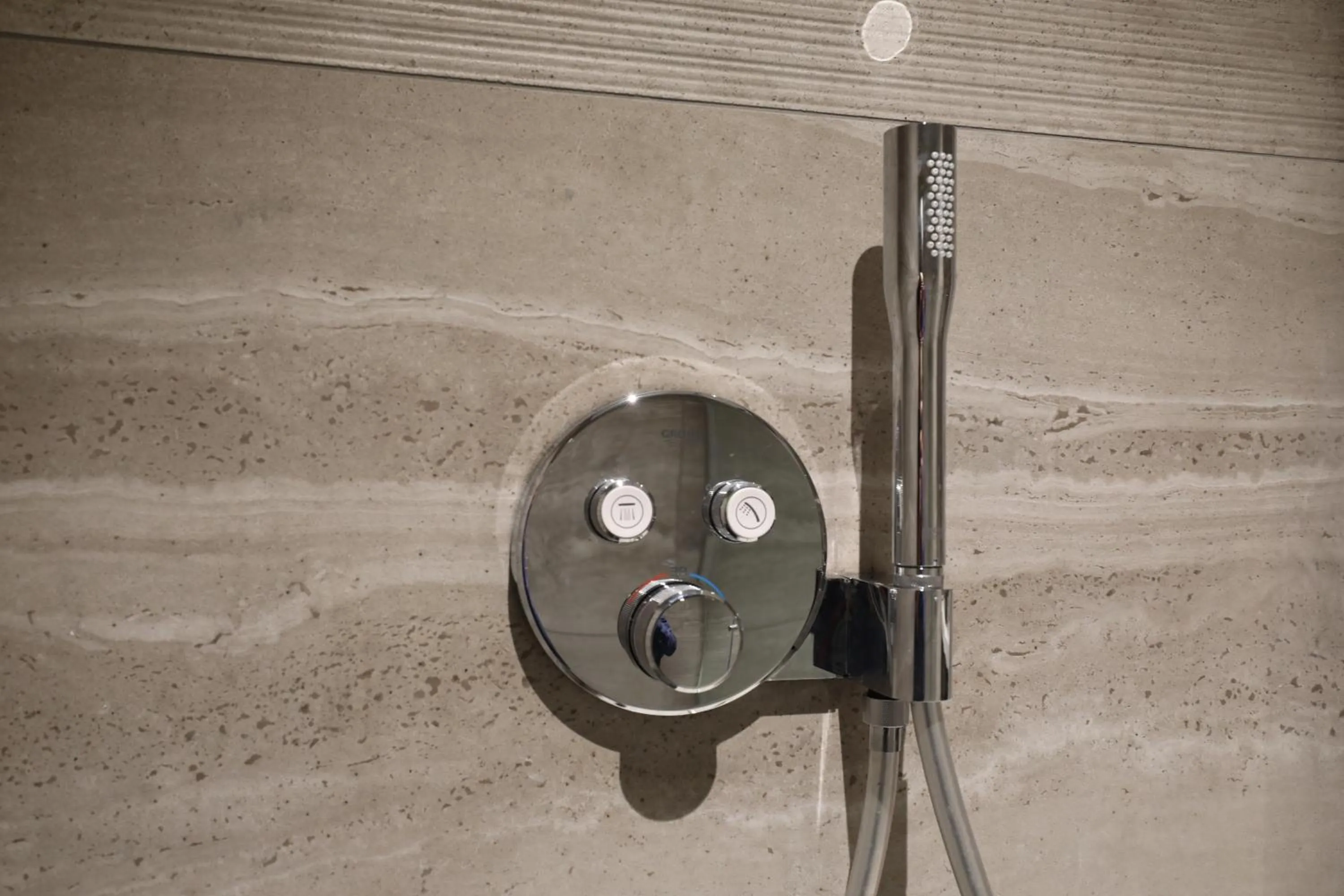 Shower in Valerius Boutique Hotel