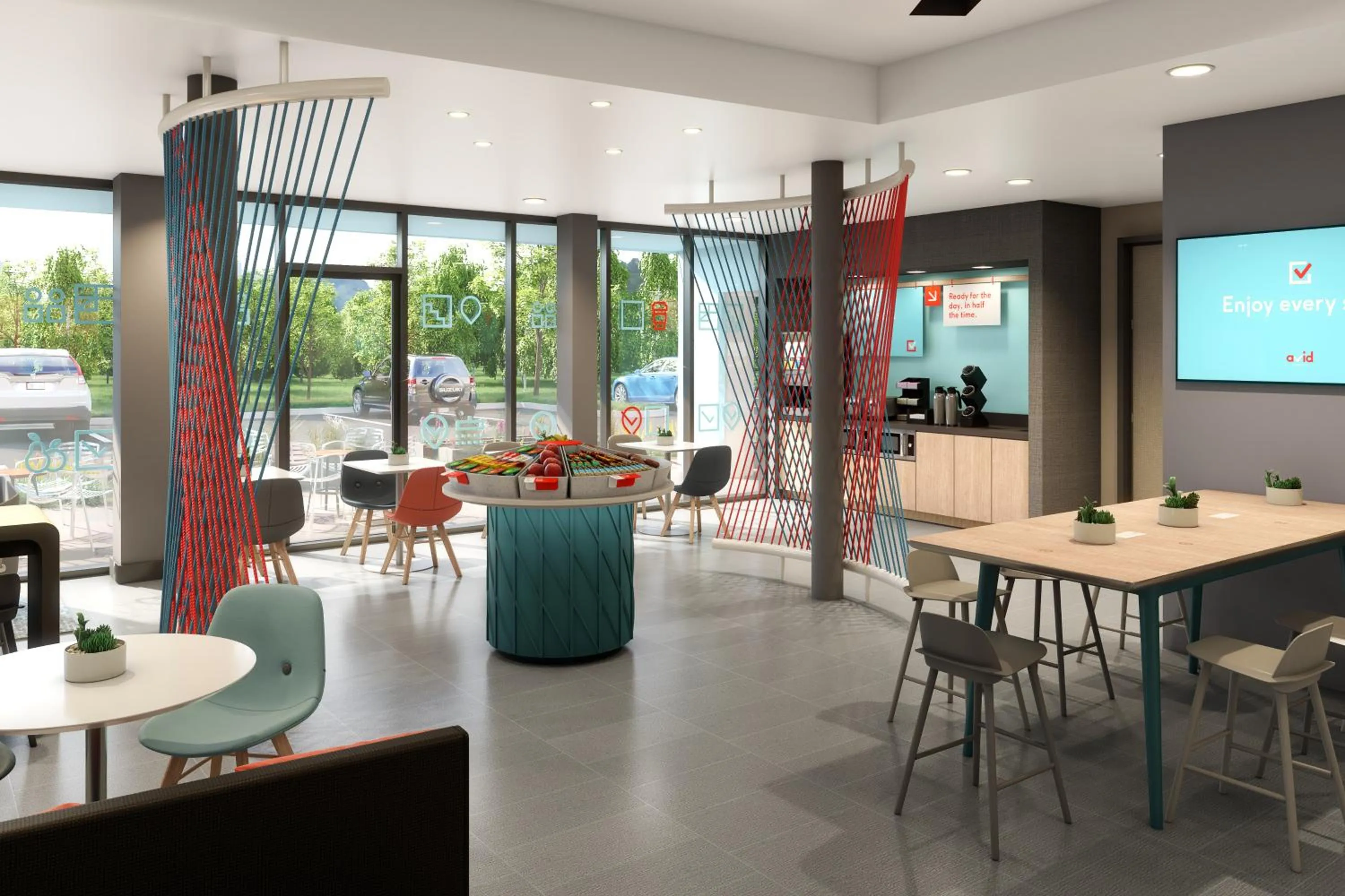 Continental breakfast in Avid Hotels - Cincinnati N - West Chester by IHG