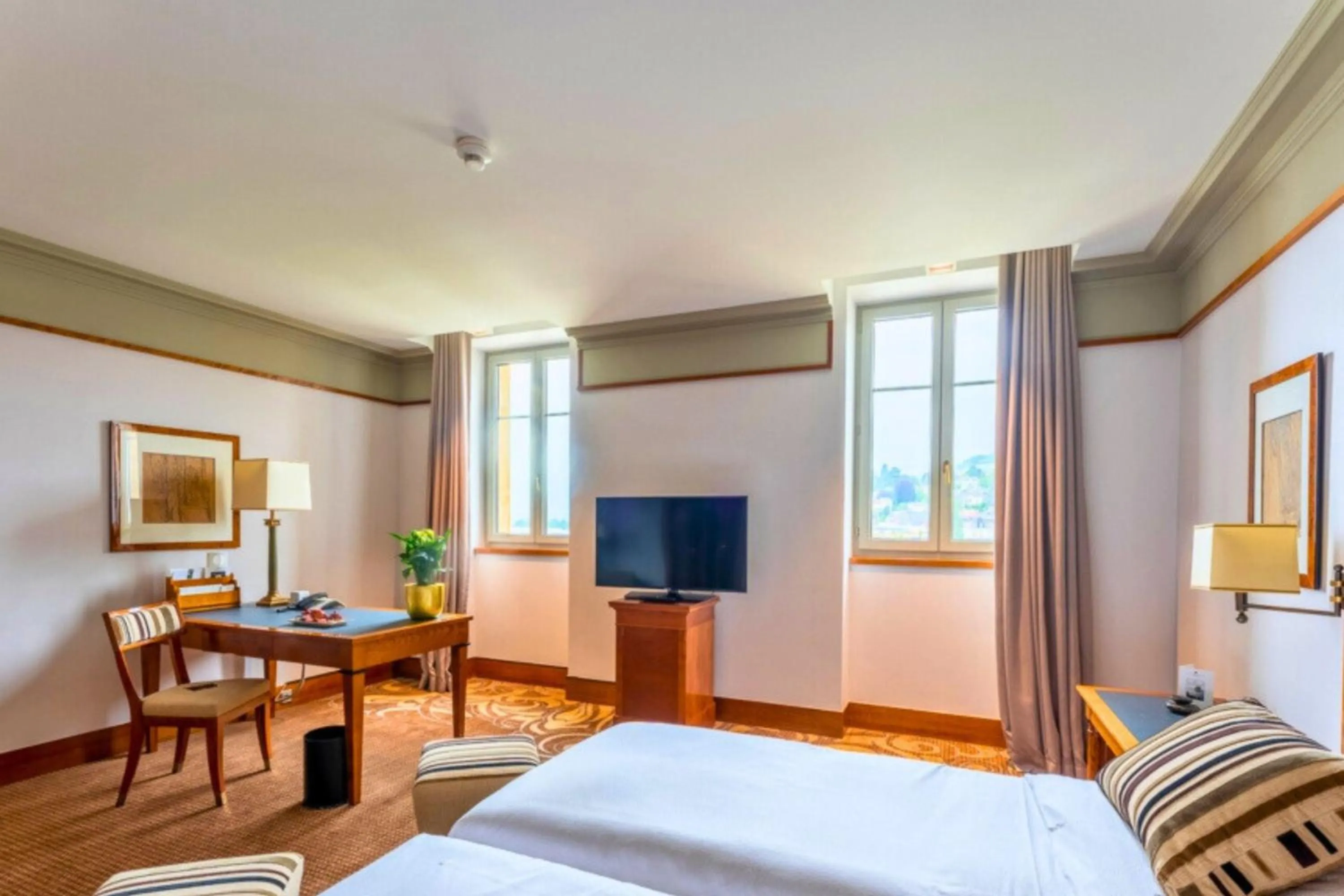 Bed in Beau Rivage Hotel