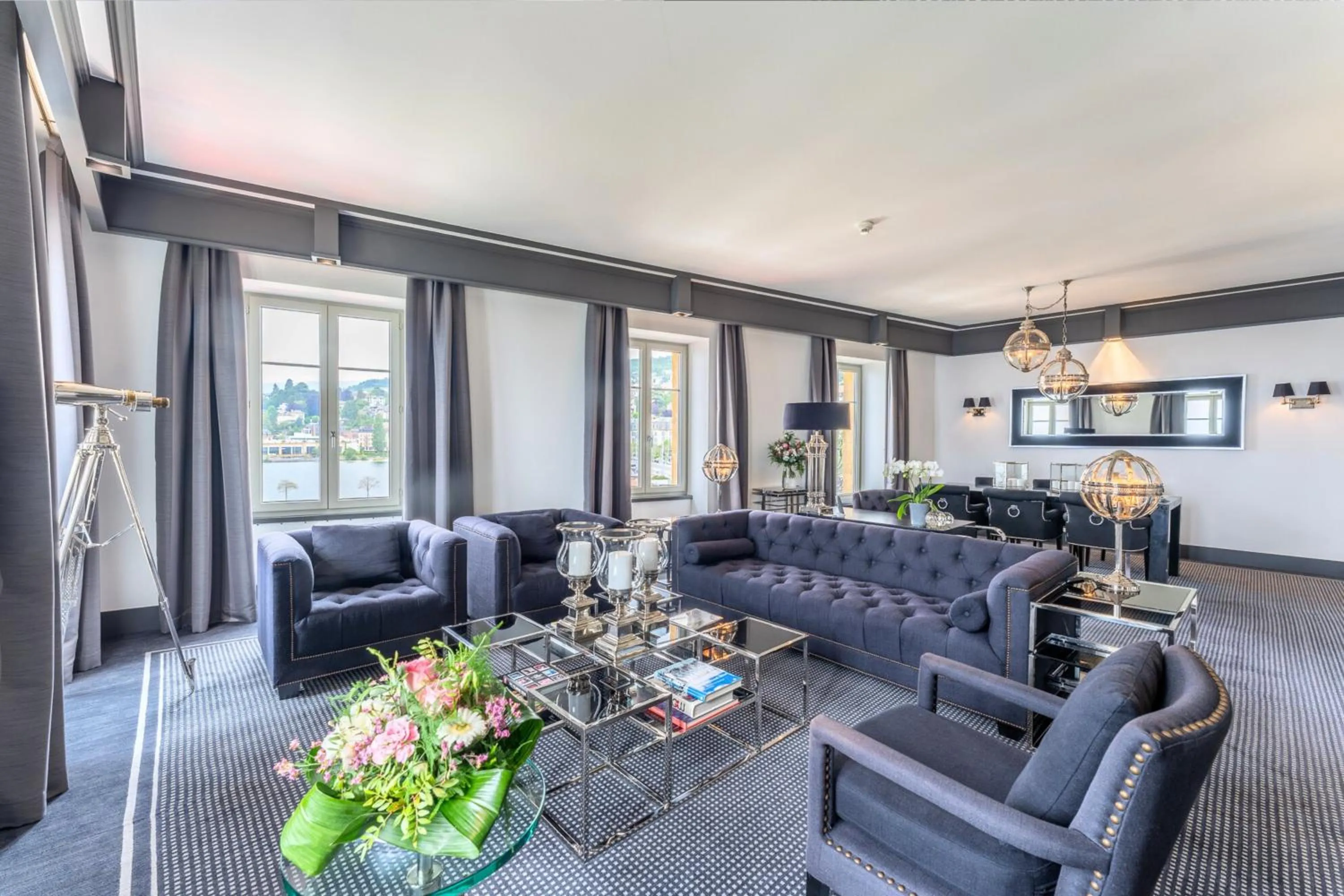 Living room in Beau Rivage Hotel