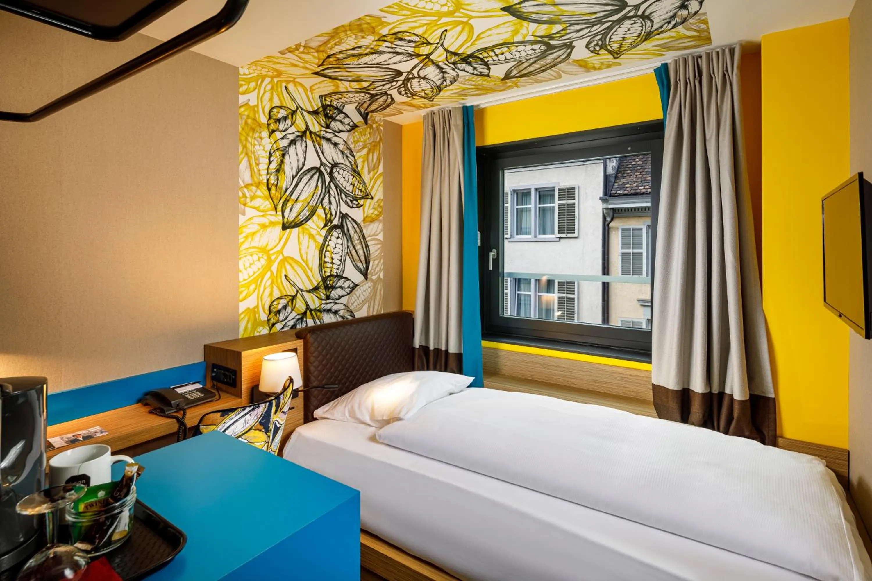 Bedroom, Bed in Swiss Chocolate by Fassbind Zurich