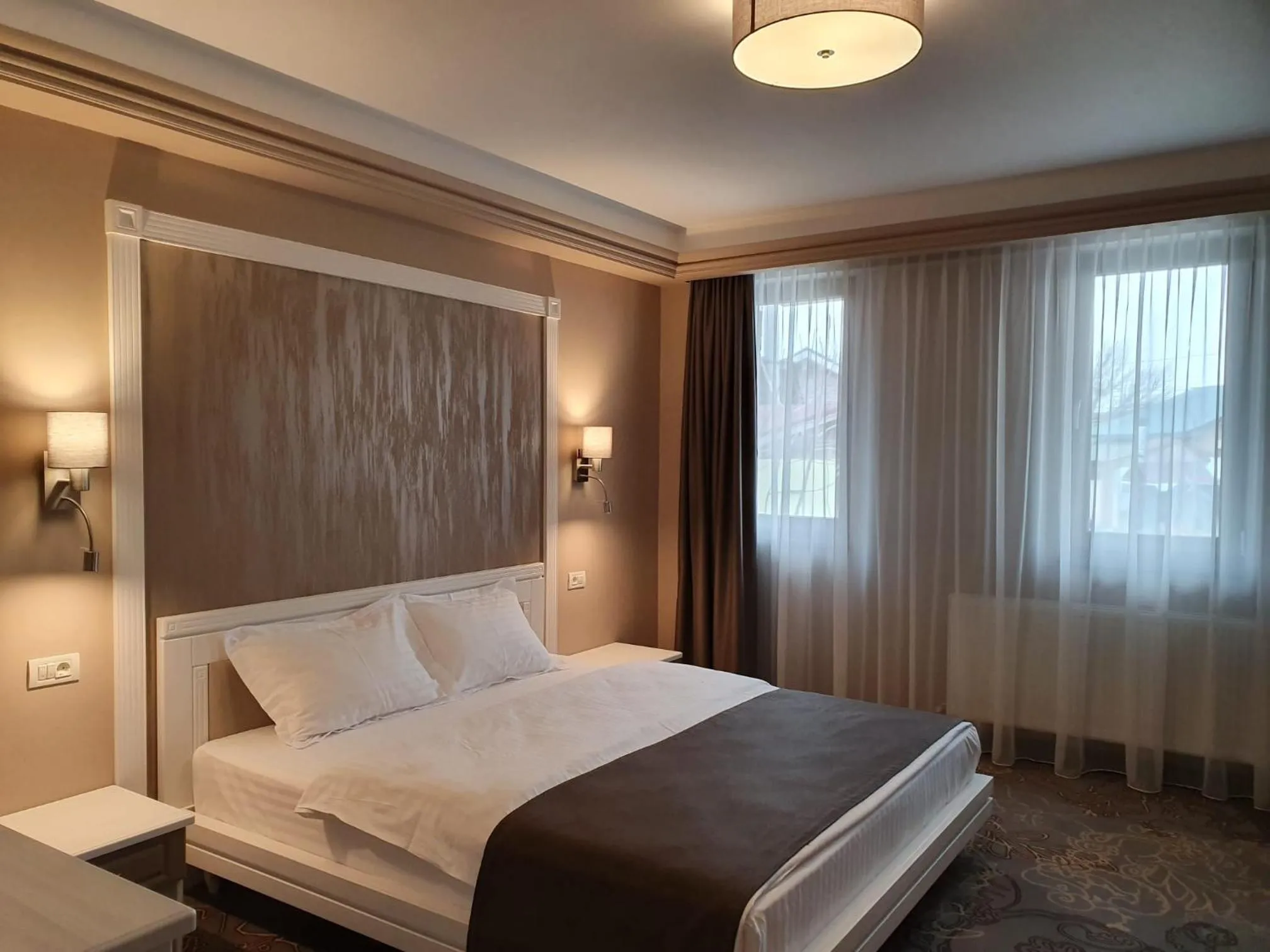 Bed in Hotel Scapino