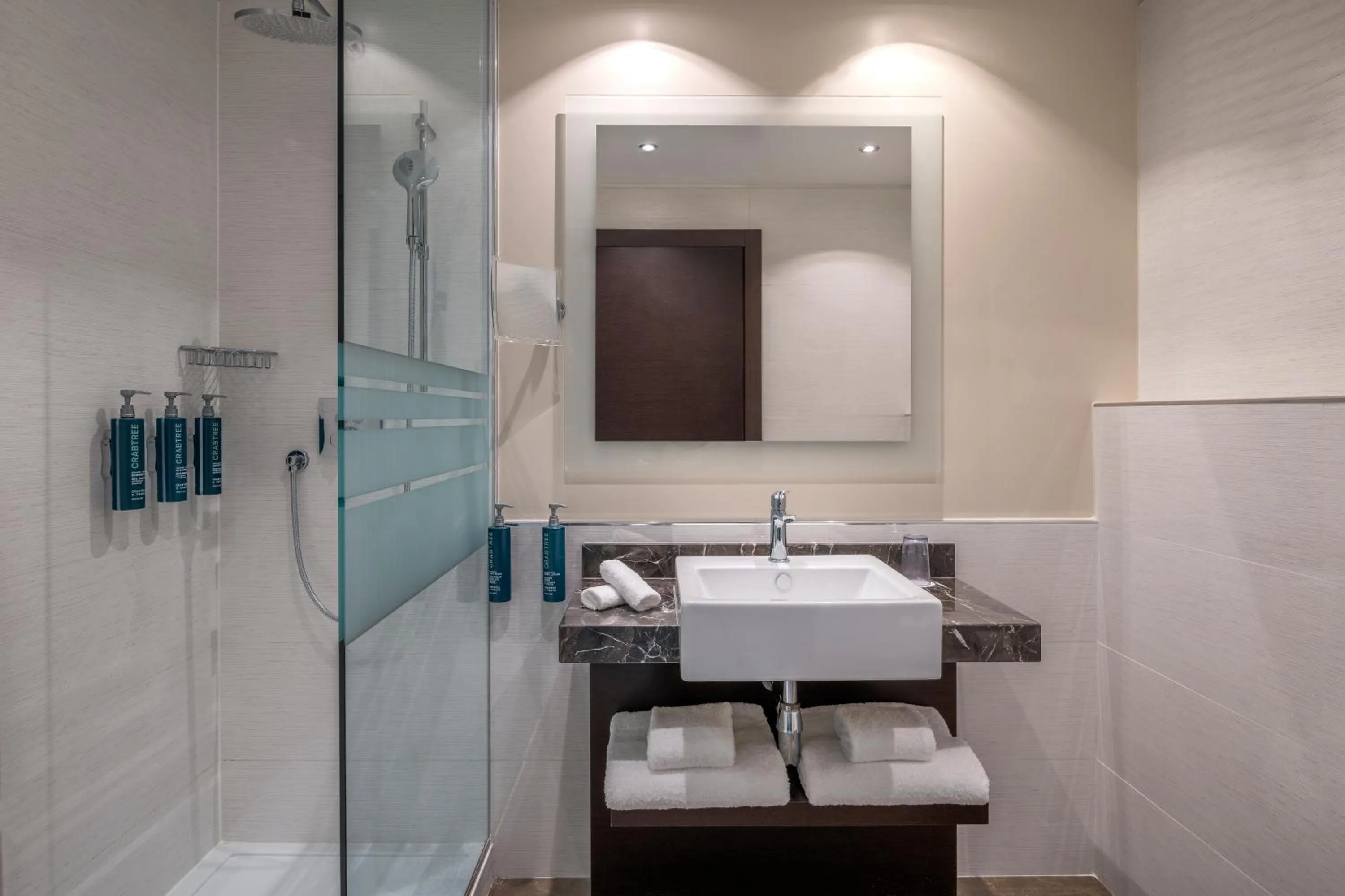 Bathroom in Hilton Geneva Hotel and Conference Centre