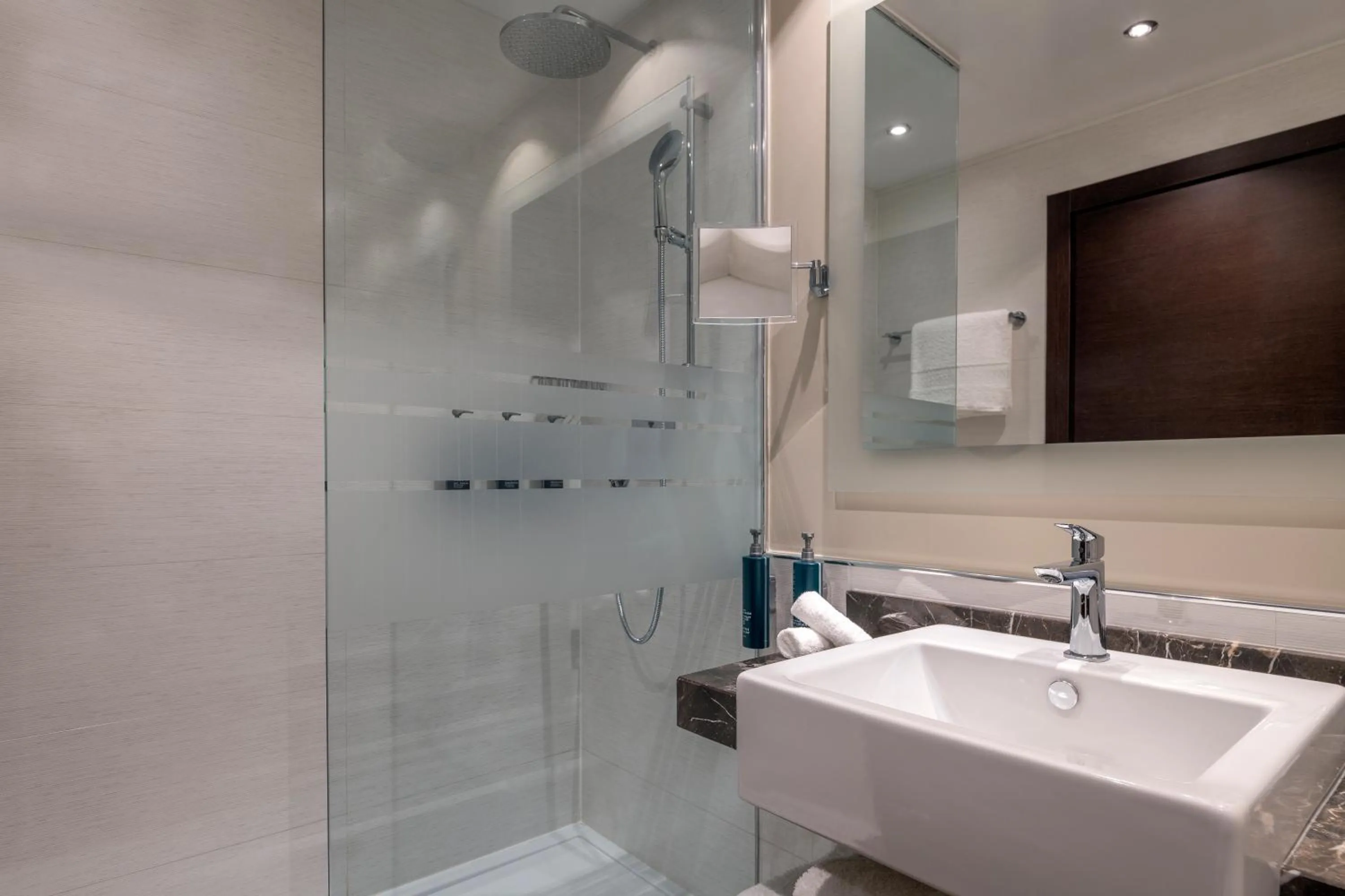 Bathroom in Hilton Geneva Hotel and Conference Centre